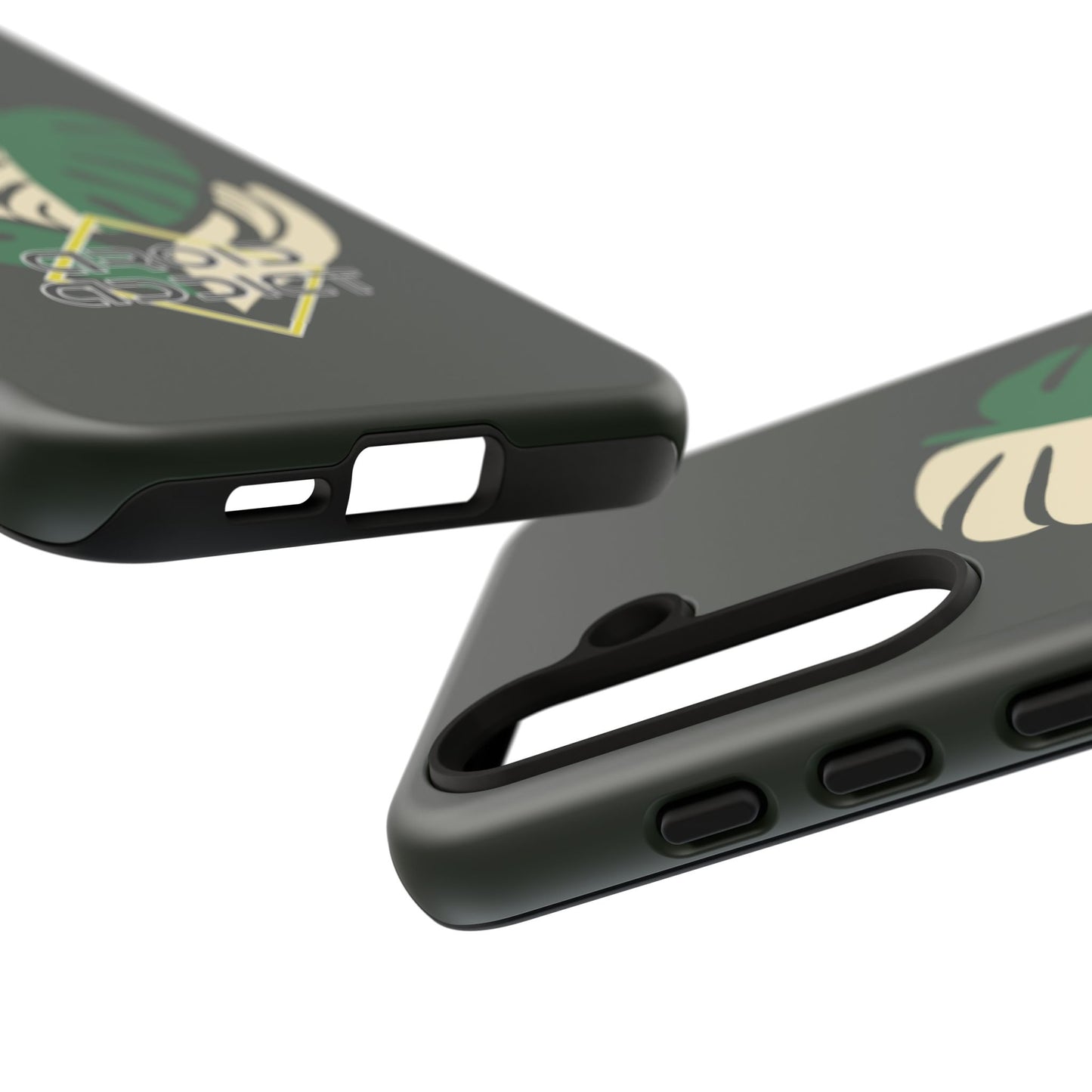 Phone Case — 'Droid Addict' Tropical Monstera Protective Case