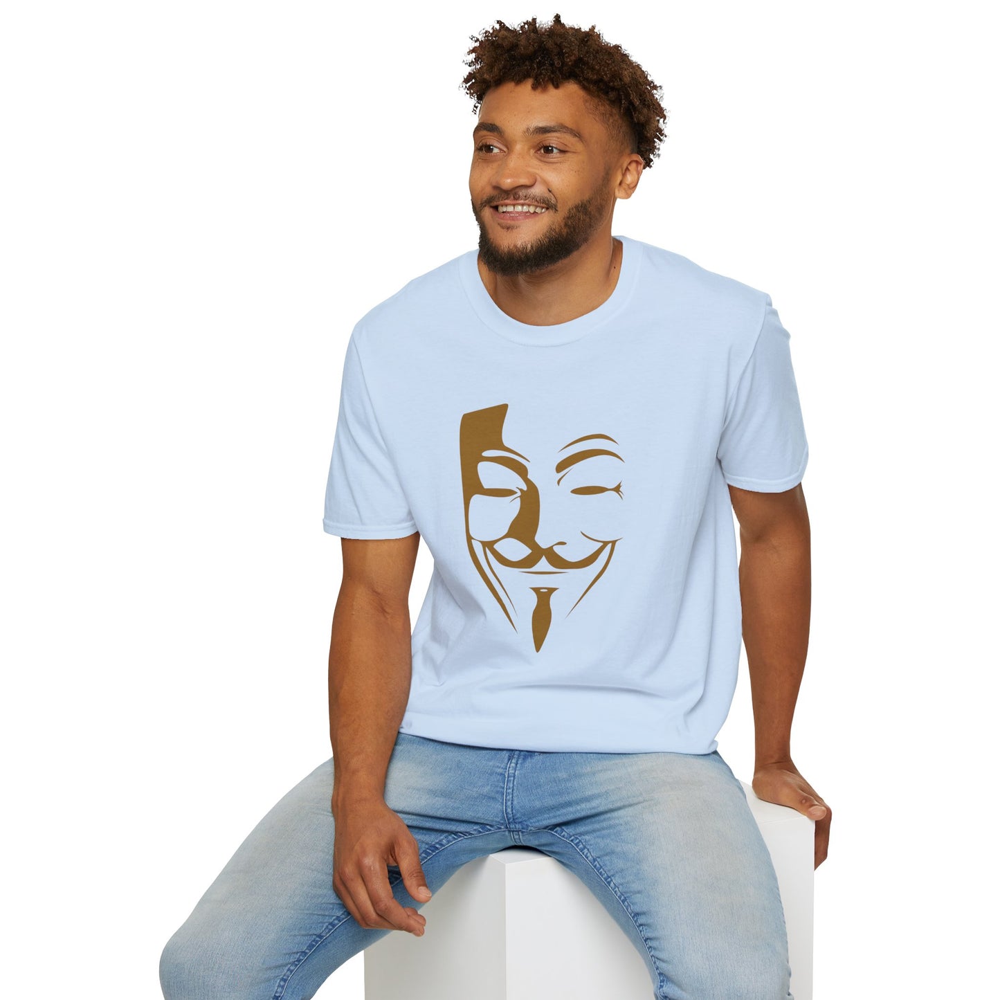 Guy Fawkes Mask T-Shirt — Anonymous/V for Vendetta Inspired Graphic Tee