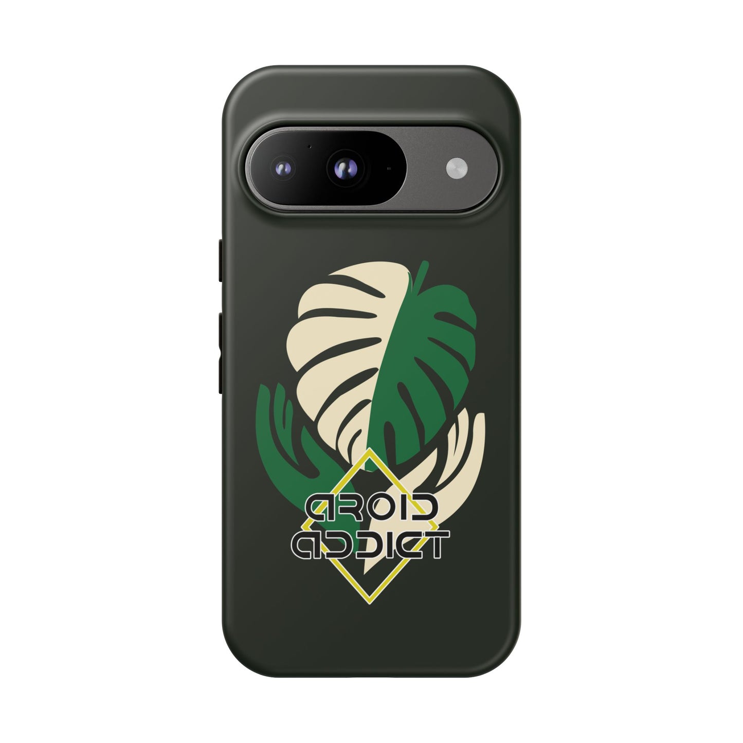 Phone Case — 'Droid Addict' Tropical Monstera Protective Case