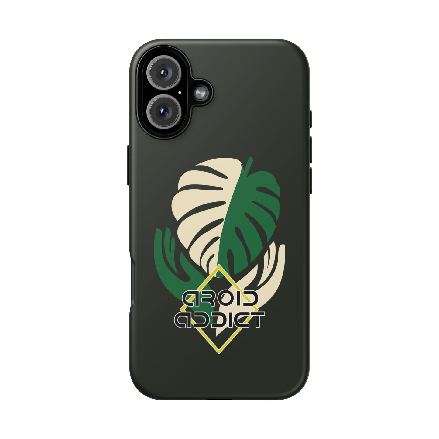 Phone Case — 'Droid Addict' Tropical Monstera Protective Case