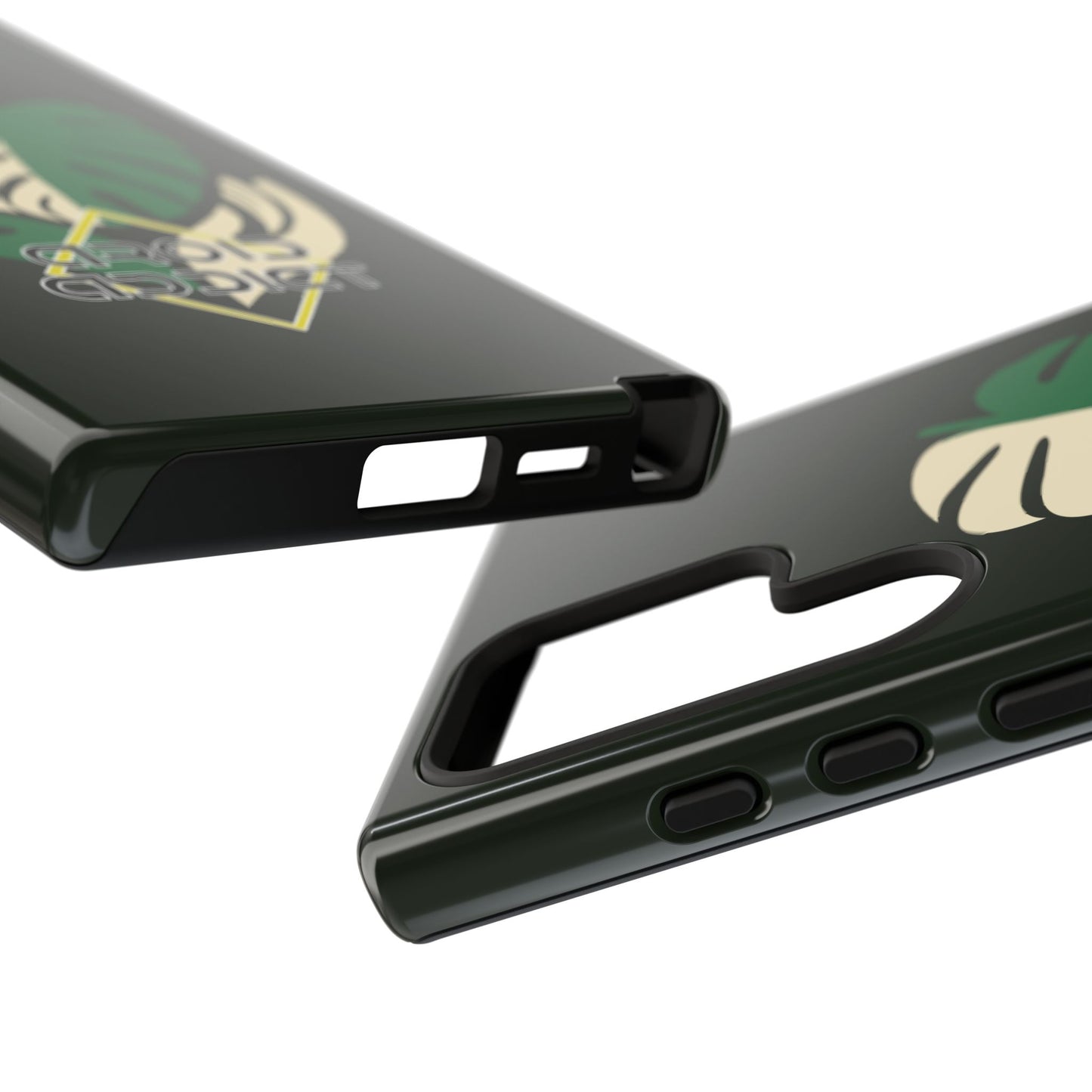 Phone Case — 'Droid Addict' Tropical Monstera Protective Case