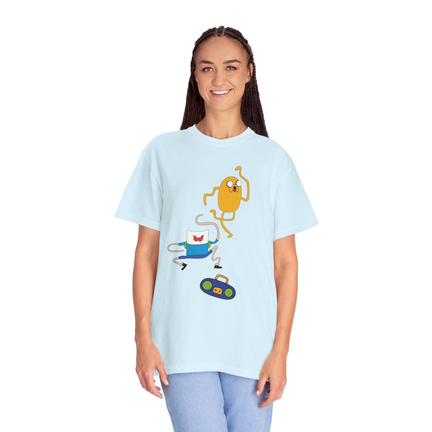 Adventure Time Dance Party T-Shirt — Jake & Radio Cartoon Tee