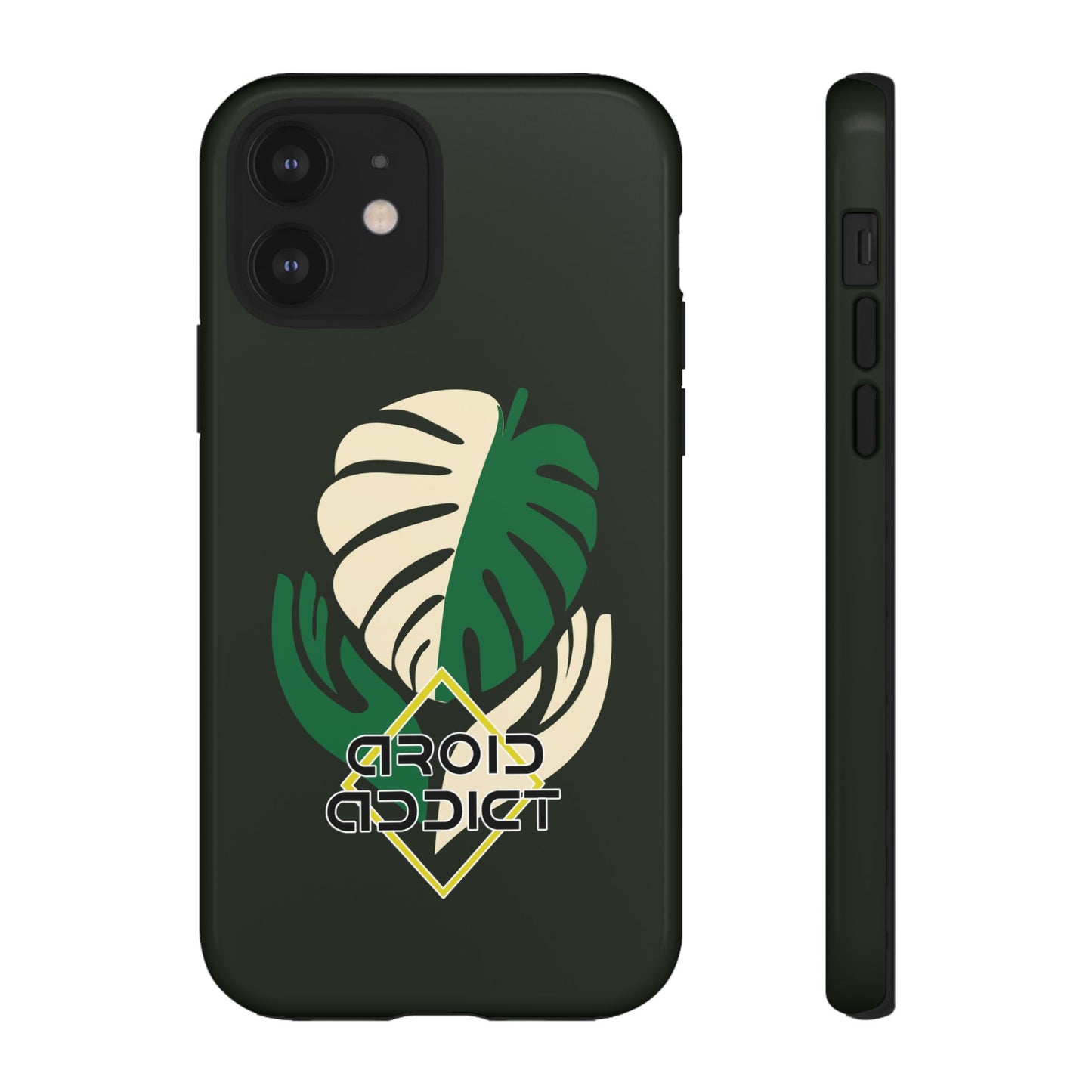 Phone Case — 'Droid Addict' Tropical Monstera Protective Case