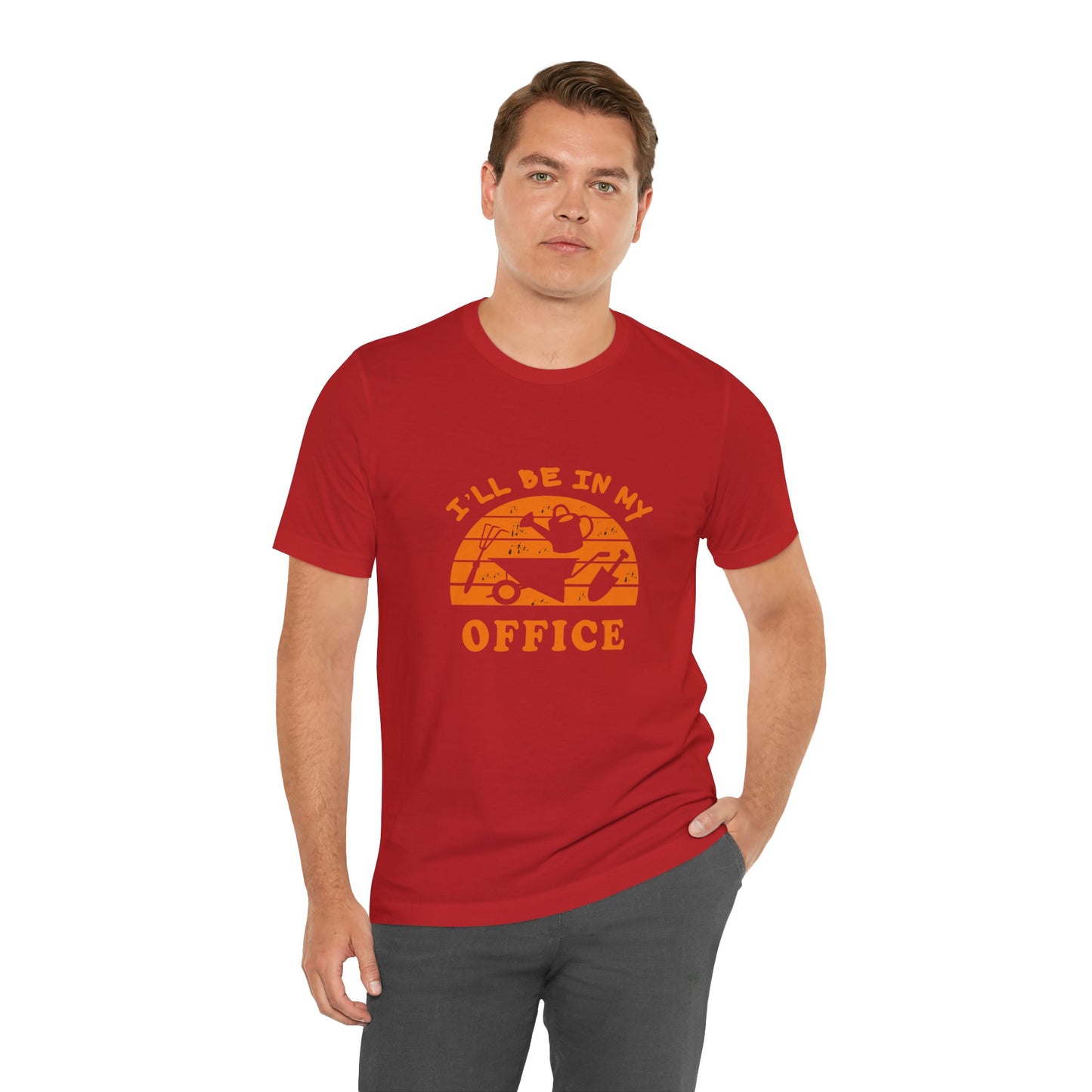 I'll Be In My Office T-Shirt — Gardening Watering Can Graphic Tee