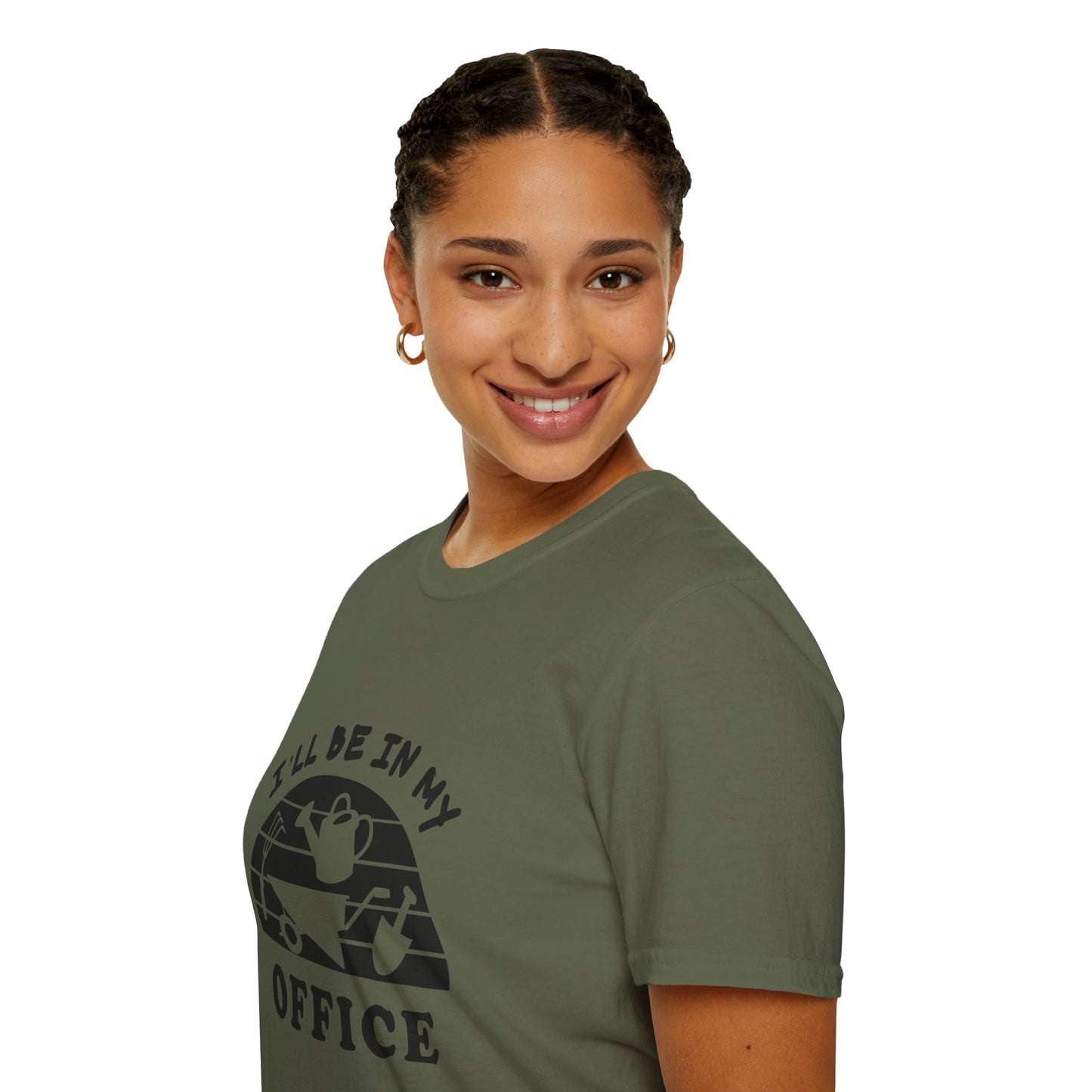 Garden Office T-Shirt — "I'll Be In My Office" Plant & Watering Can Tee