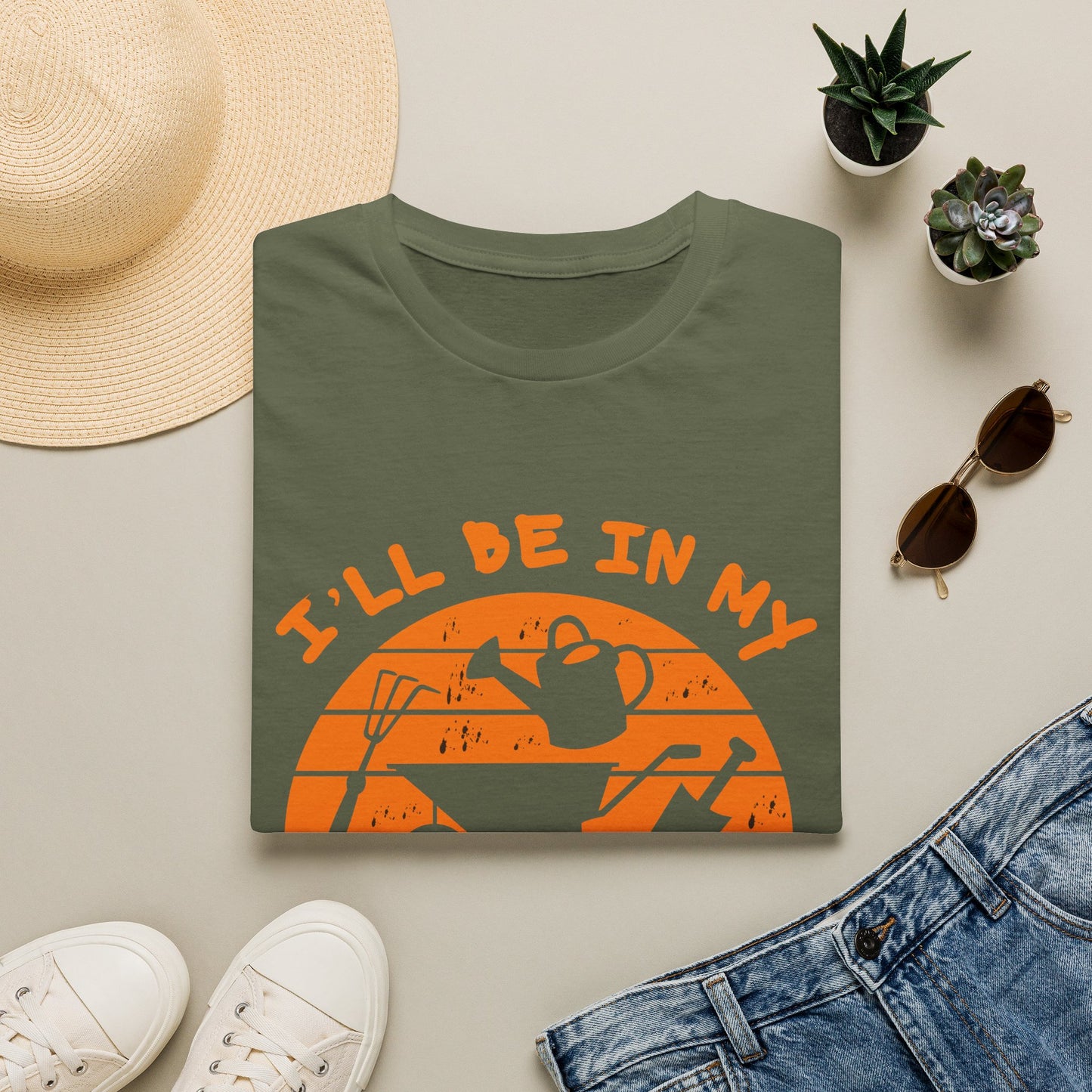 I'll Be In My Office T-Shirt — Funny Gardening Tee with Watering Can