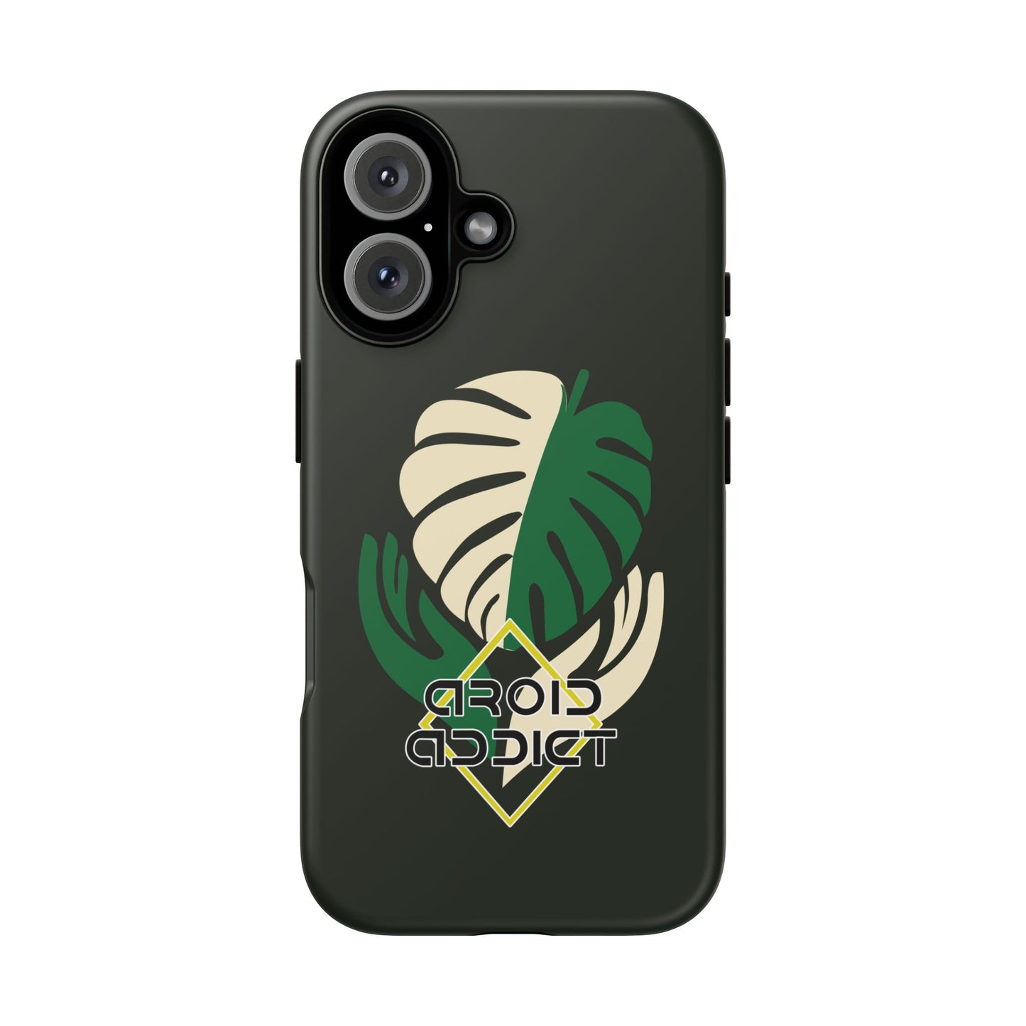 Phone Case — 'Droid Addict' Tropical Monstera Protective Case