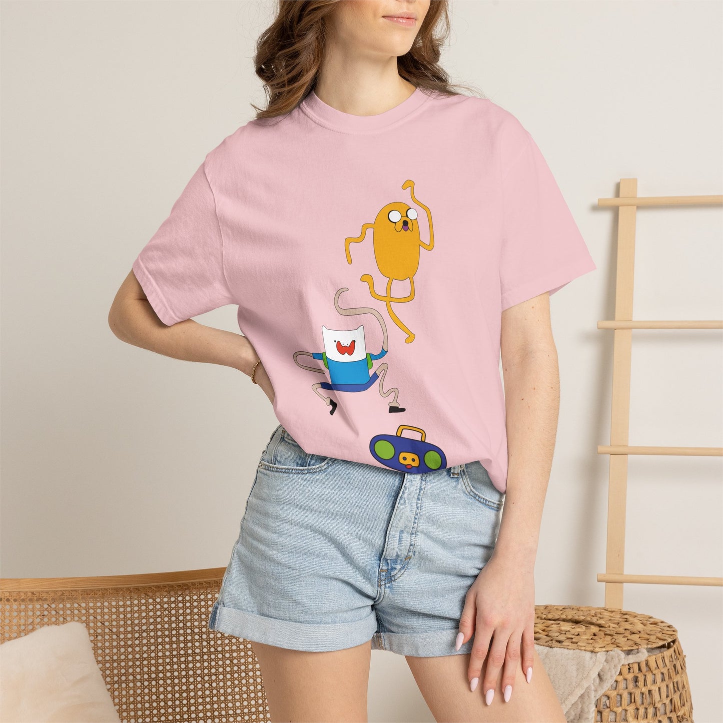 Adventure Time Dance Party T-Shirt — Jake & Radio Cartoon Tee