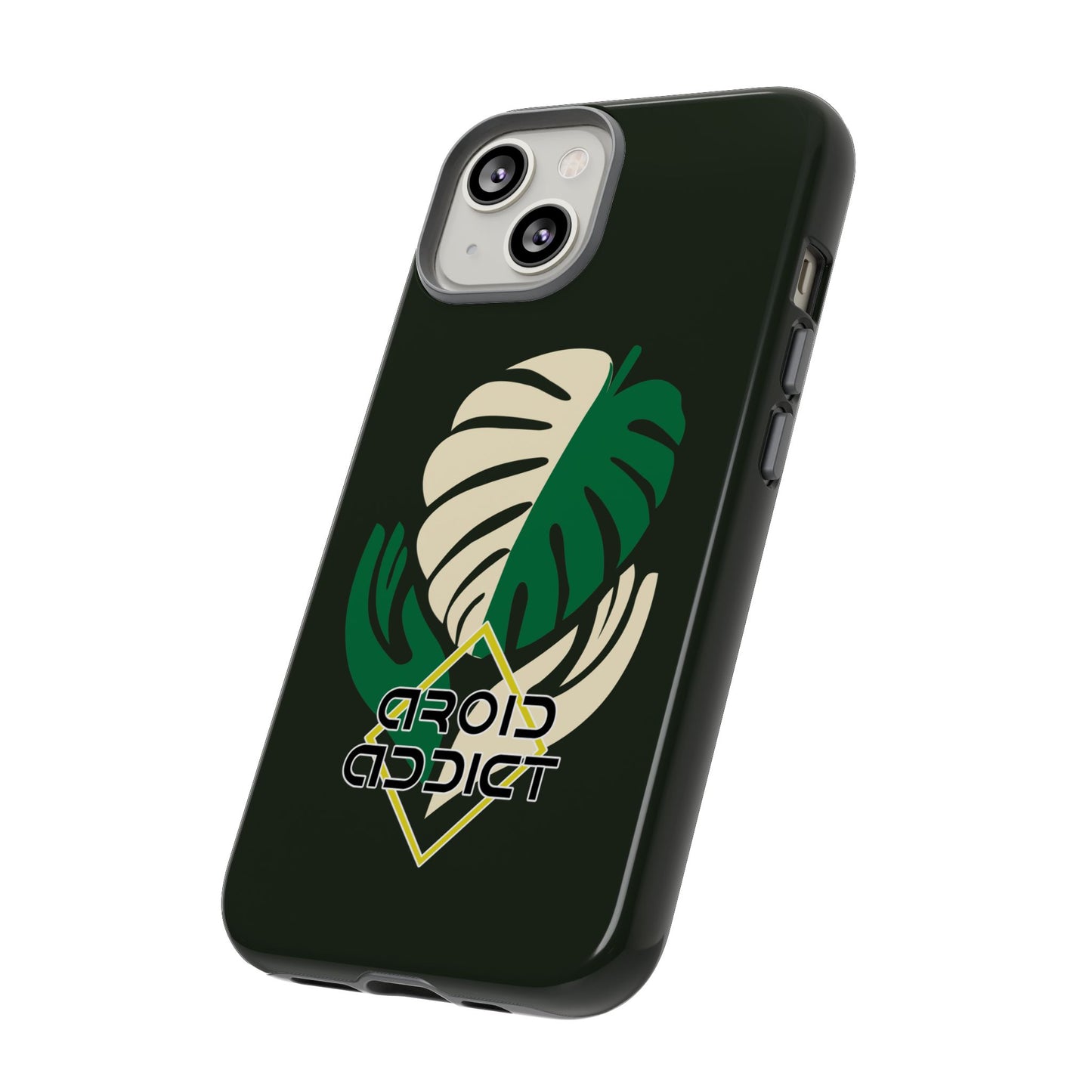 Phone Case — 'Droid Addict' Tropical Monstera Protective Case