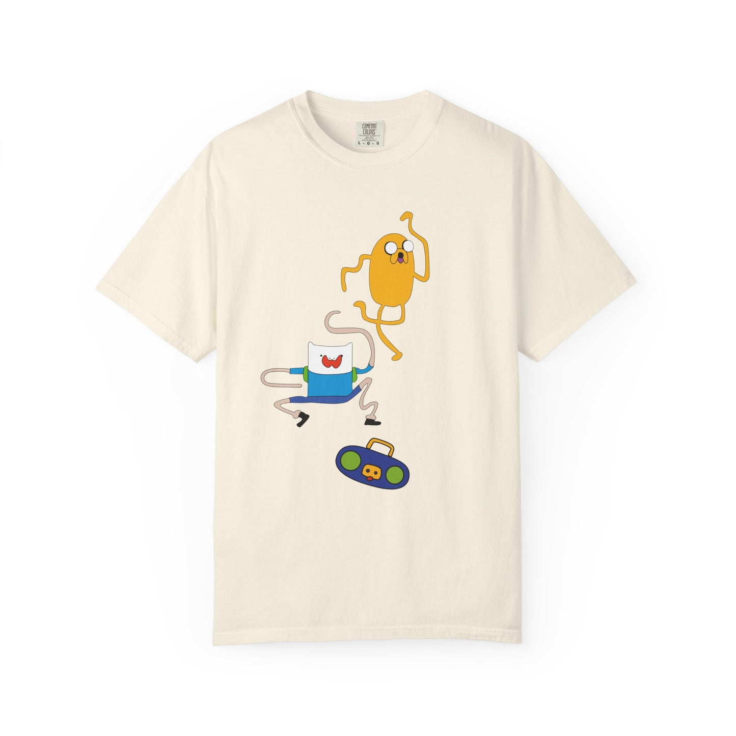Adventure Time Dance Party T-Shirt — Jake & Radio Cartoon Tee