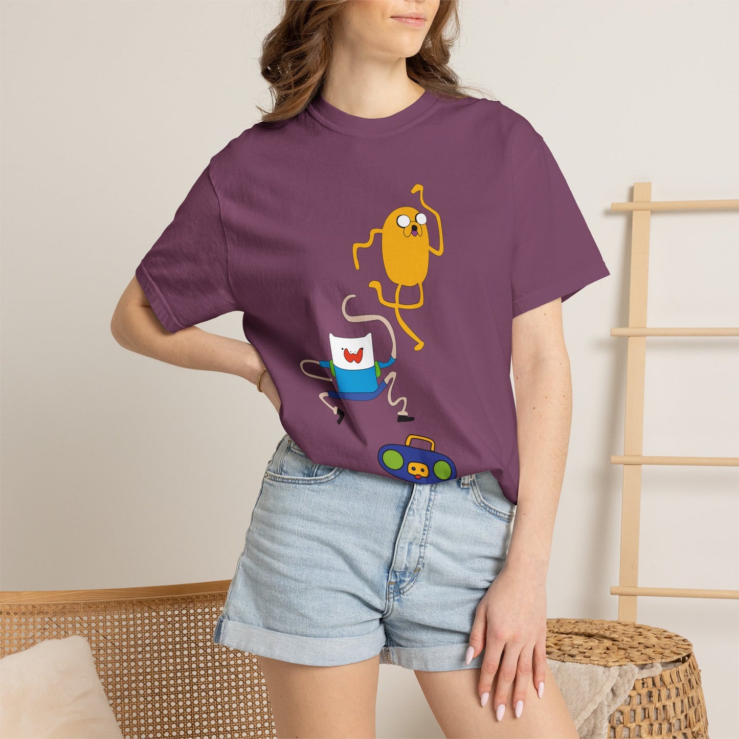 Adventure Time Dance Party T-Shirt — Jake & Radio Cartoon Tee