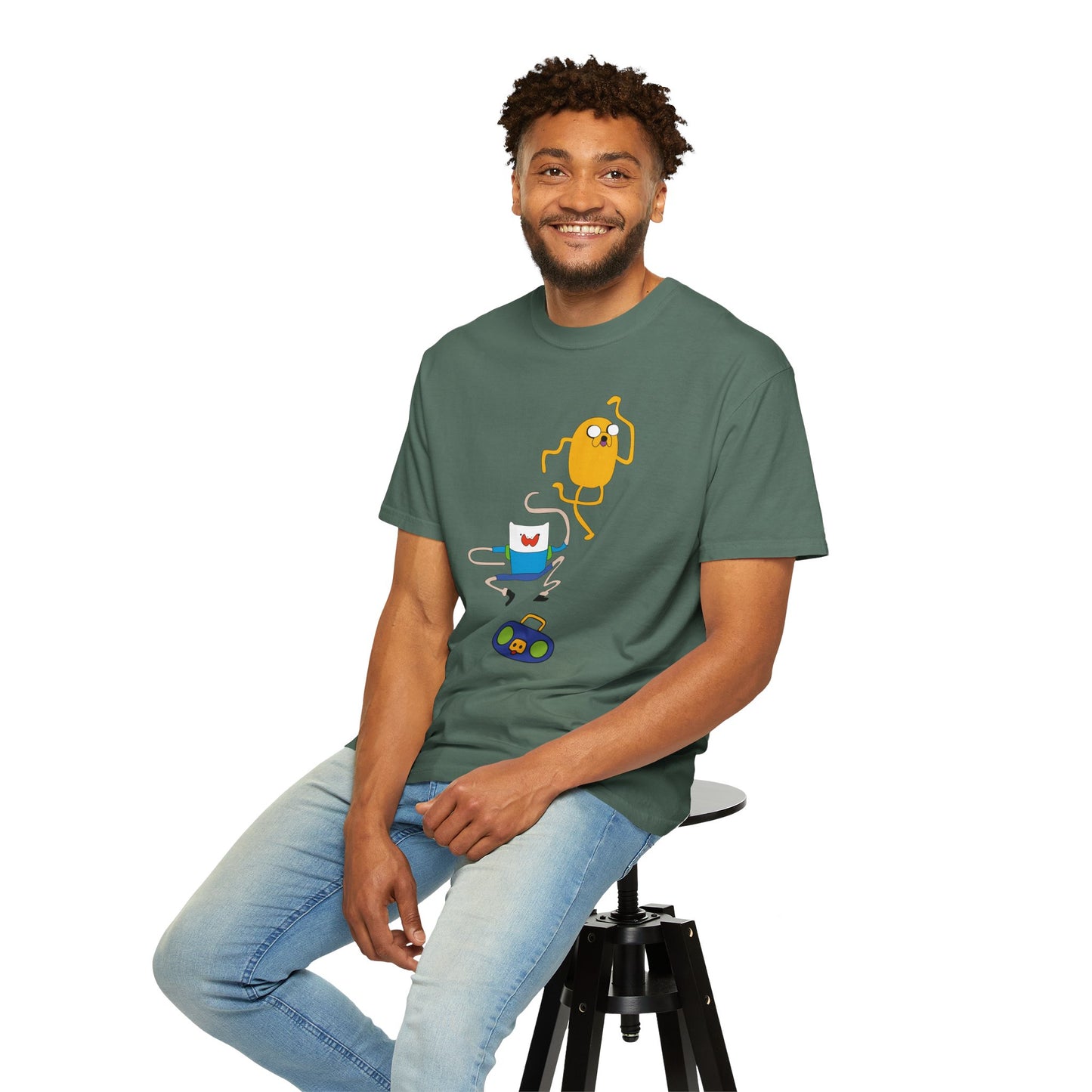 Adventure Time Dance Party T-Shirt — Jake & Radio Cartoon Tee
