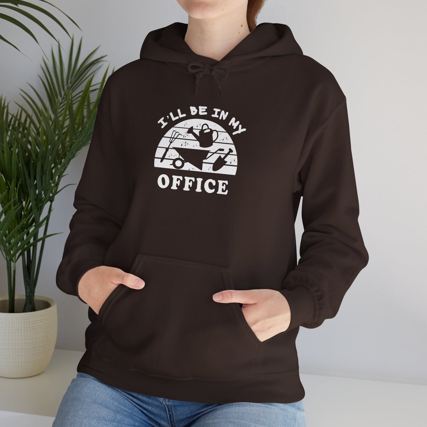 Hoodie — “I’ll Be In My Office” Cat Van Graphic Hoodie