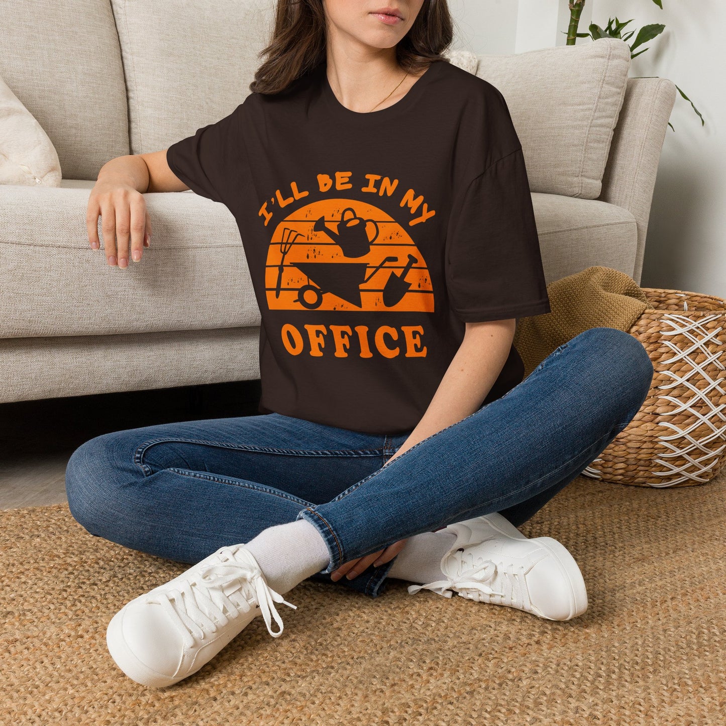 I'll Be In My Office T-Shirt — Funny Gardening Tee with Watering Can