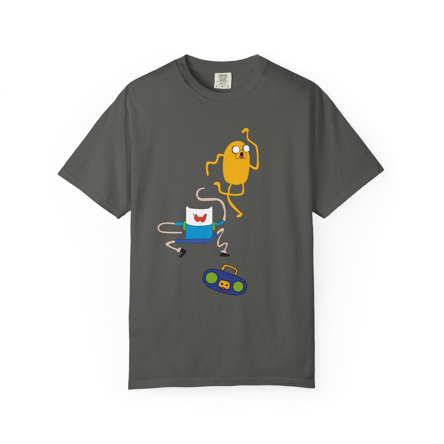 Adventure Time Dance Party T-Shirt — Jake & Radio Cartoon Tee