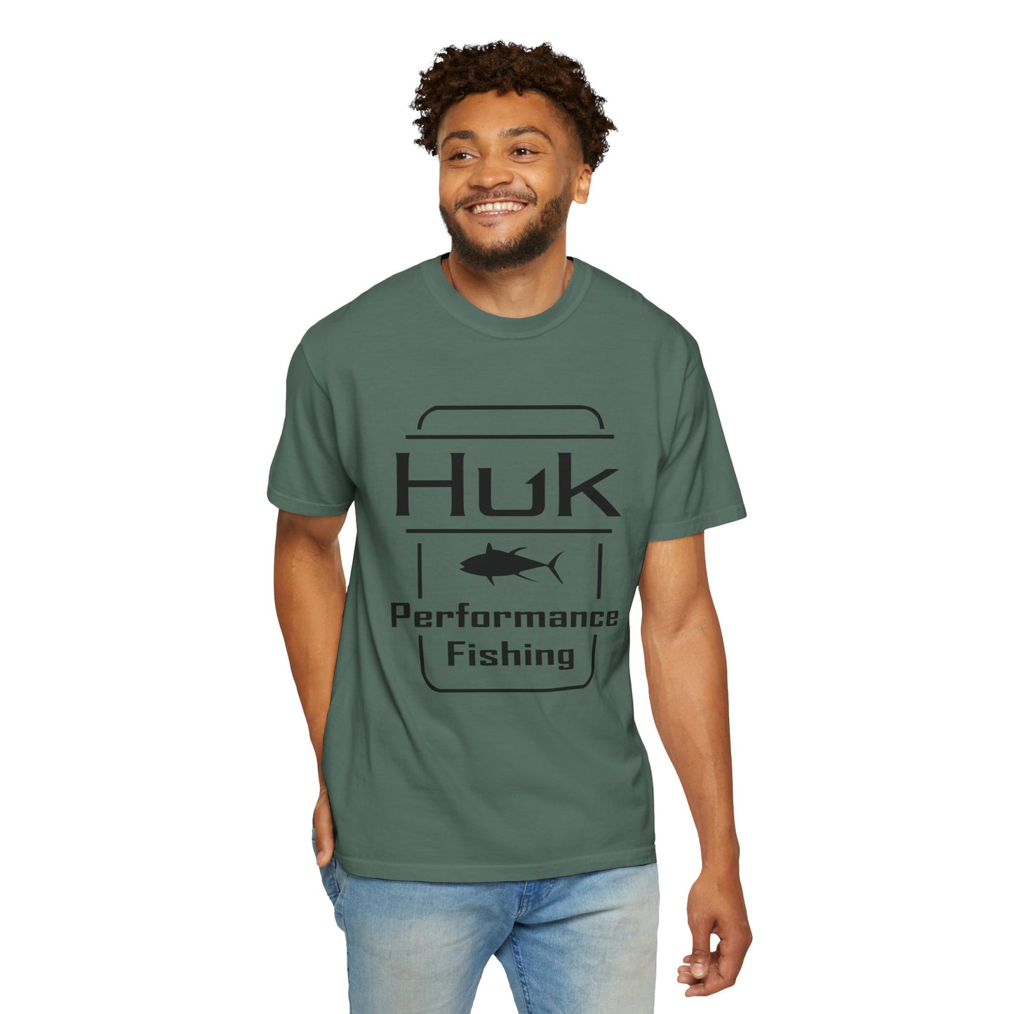 HUK Fishing Performance T-Shirt — "Huk Performance Fishing" Graphic Tee