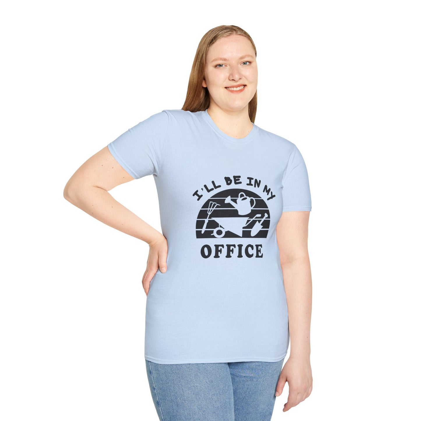 Garden Office T-Shirt — "I'll Be In My Office" Plant & Watering Can Tee