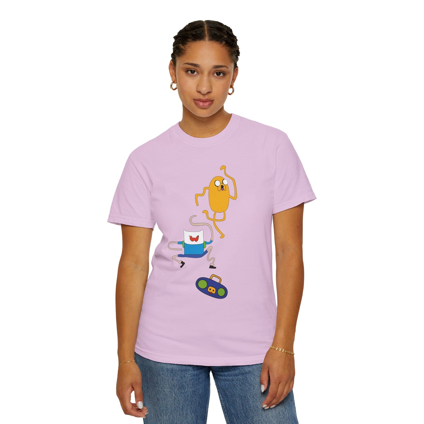 Adventure Time Dance Party T-Shirt — Jake & Radio Cartoon Tee