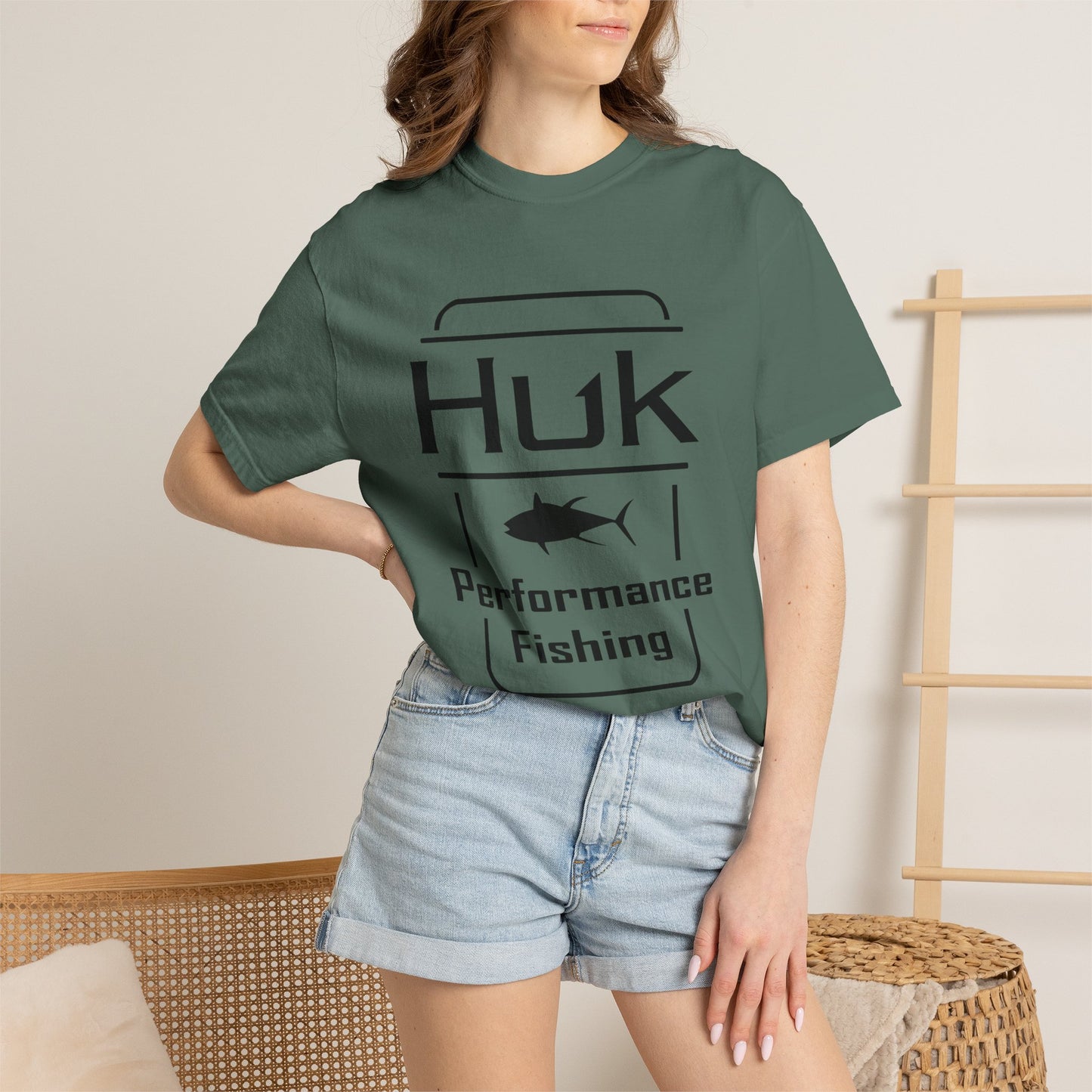 HUK Fishing Performance T-Shirt — "Huk Performance Fishing" Graphic Tee