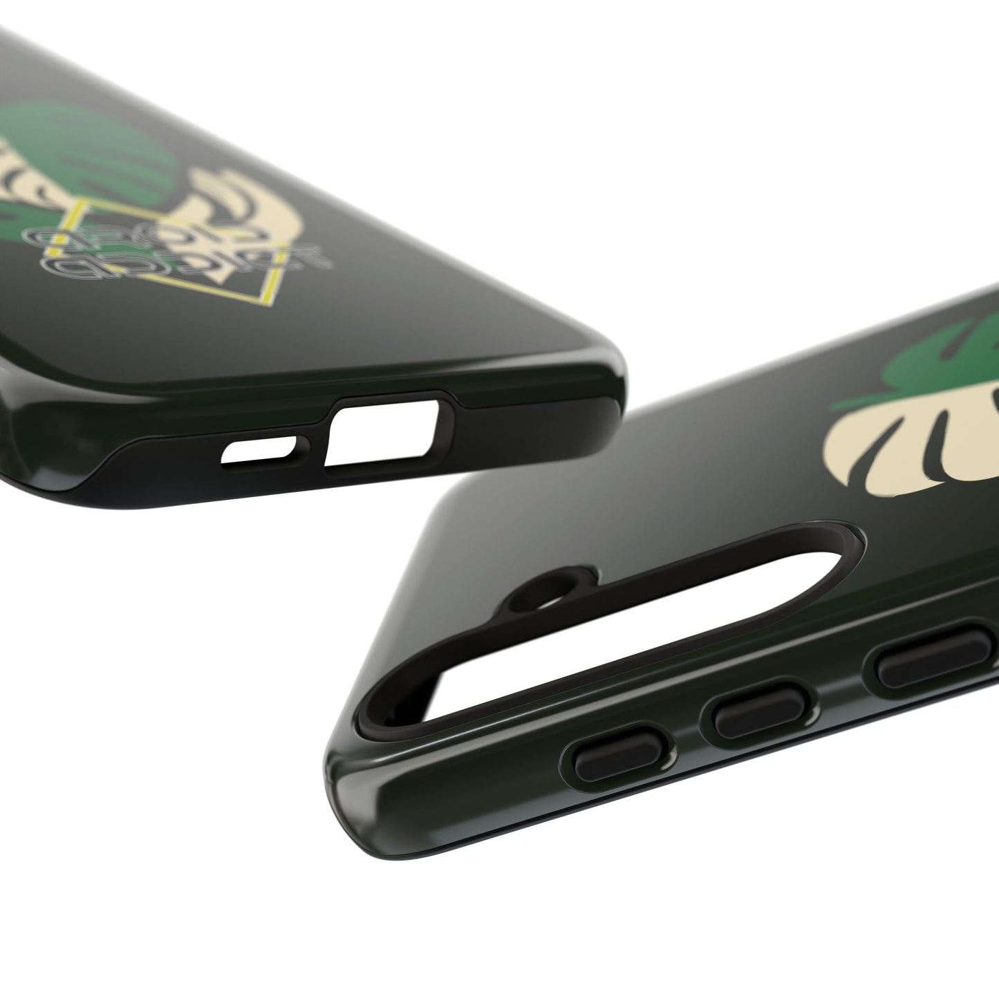 Phone Case — 'Droid Addict' Tropical Monstera Protective Case