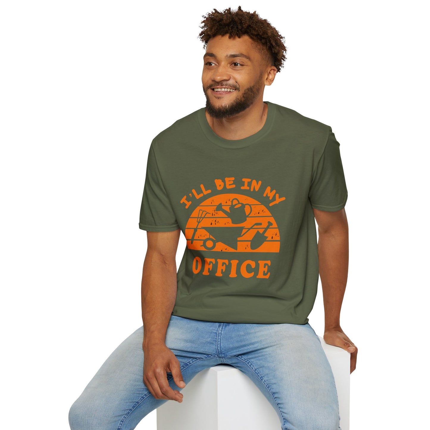 I'll Be In My Office T-Shirt — Funny Gardening Tee with Watering Can
