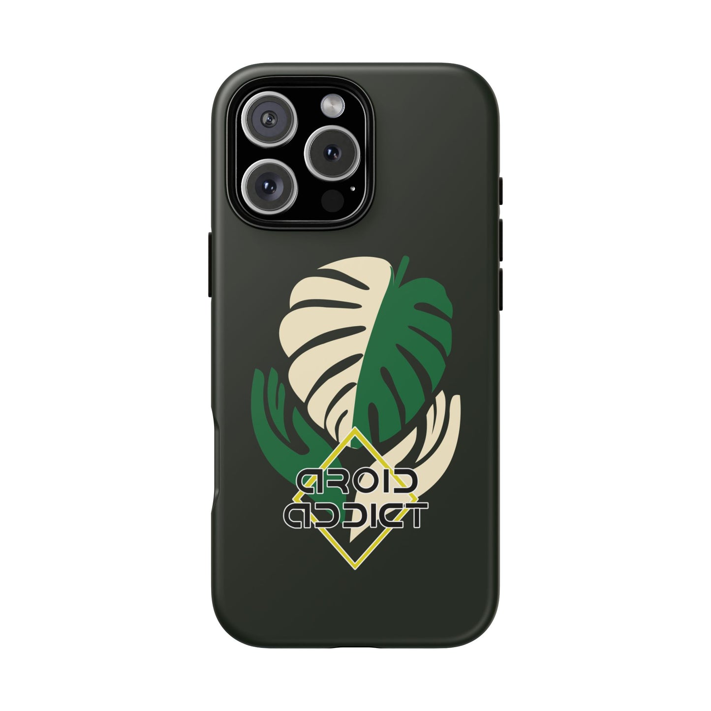 Phone Case — 'Droid Addict' Tropical Monstera Protective Case