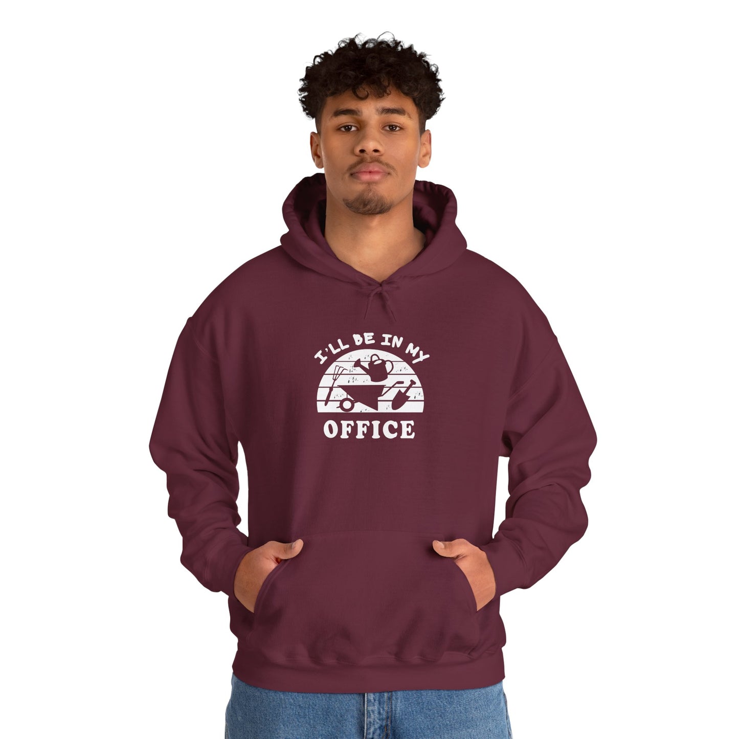 Hoodie — “I’ll Be In My Office” Cat Van Graphic Hoodie