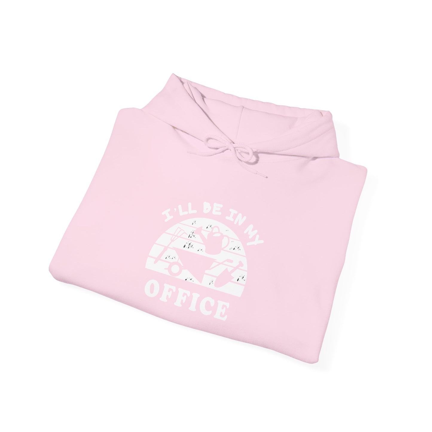Hoodie — “I’ll Be In My Office” Cat Van Graphic Hoodie