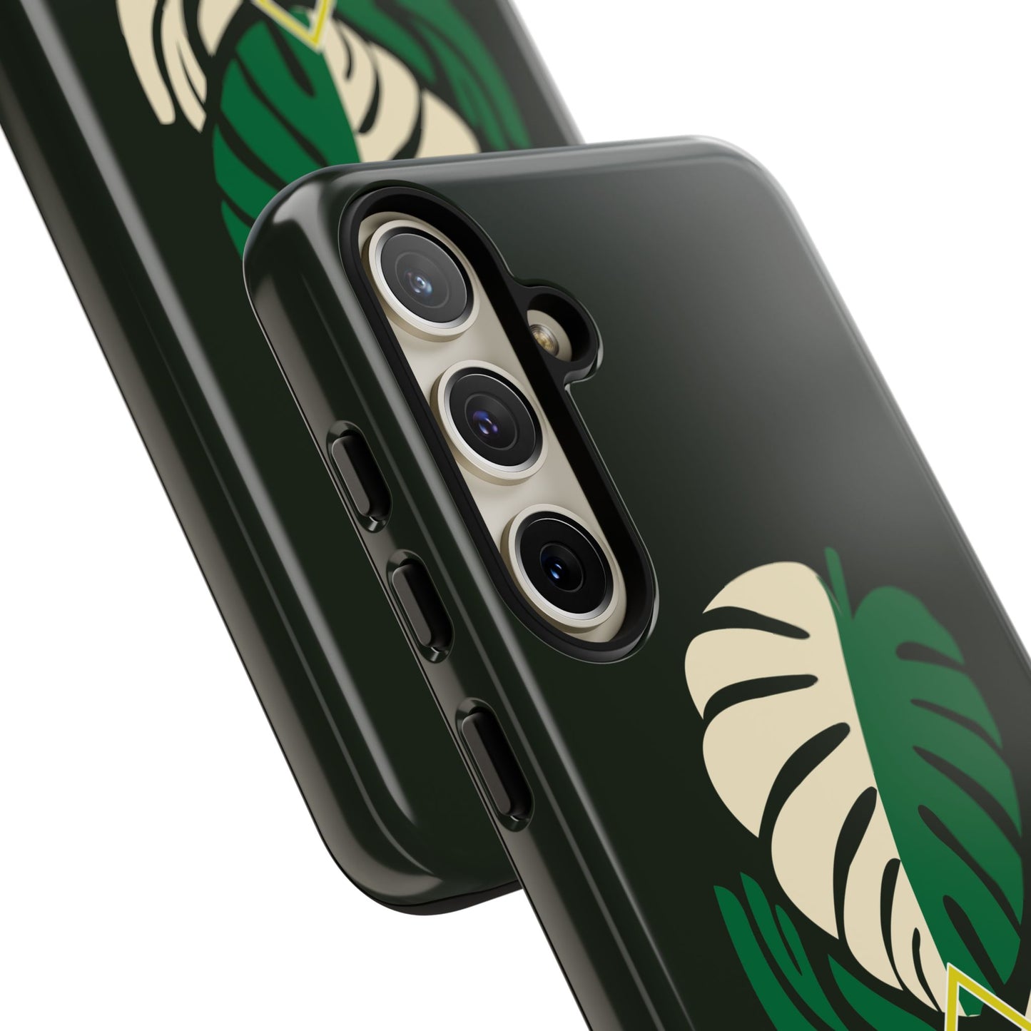 Phone Case — 'Droid Addict' Tropical Monstera Protective Case