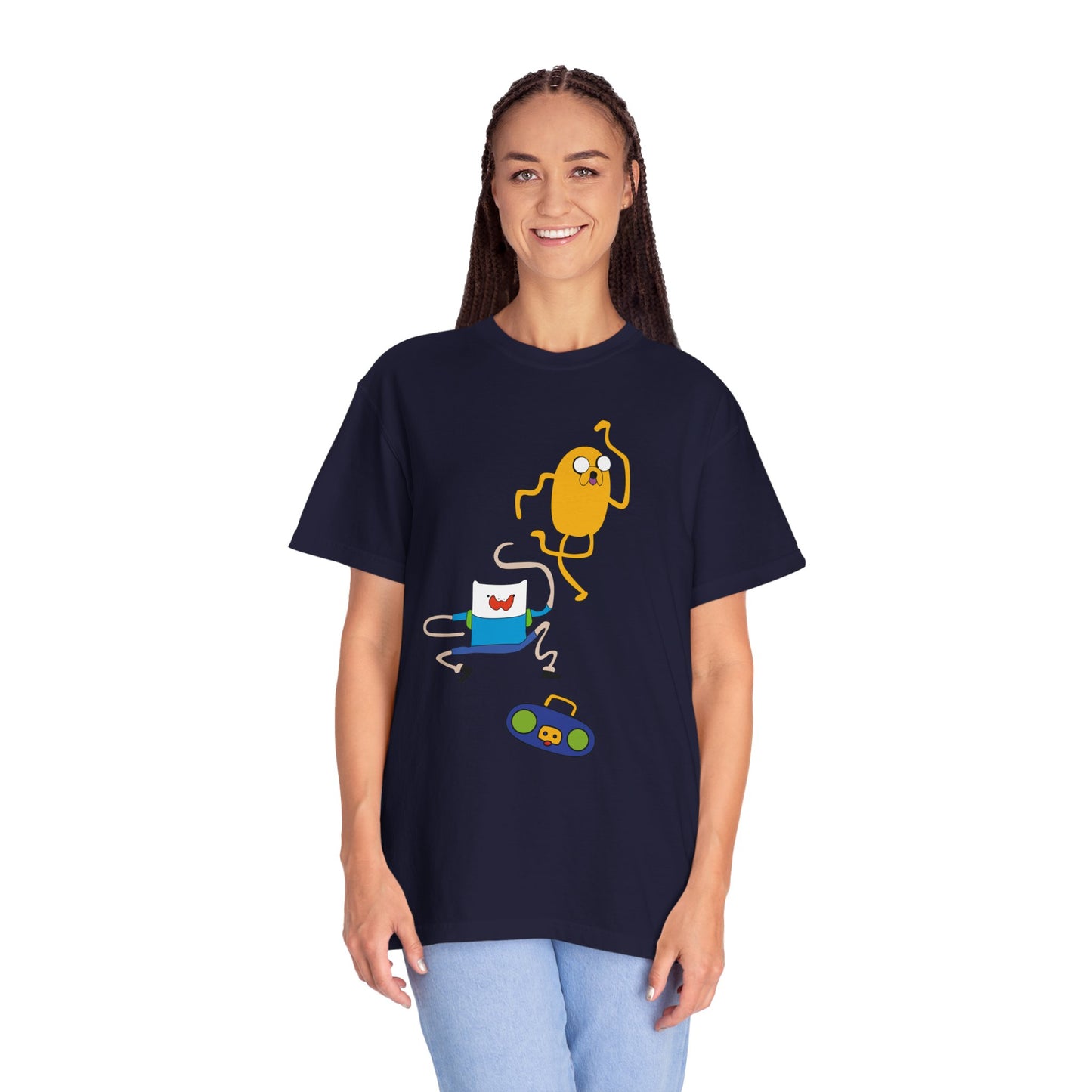 Adventure Time Dance Party T-Shirt — Jake & Radio Cartoon Tee