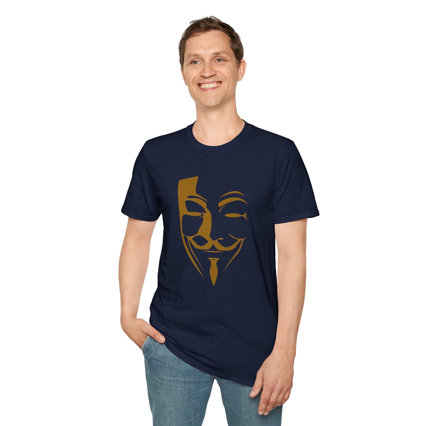 Guy Fawkes Mask T-Shirt — Anonymous/V for Vendetta Inspired Graphic Tee