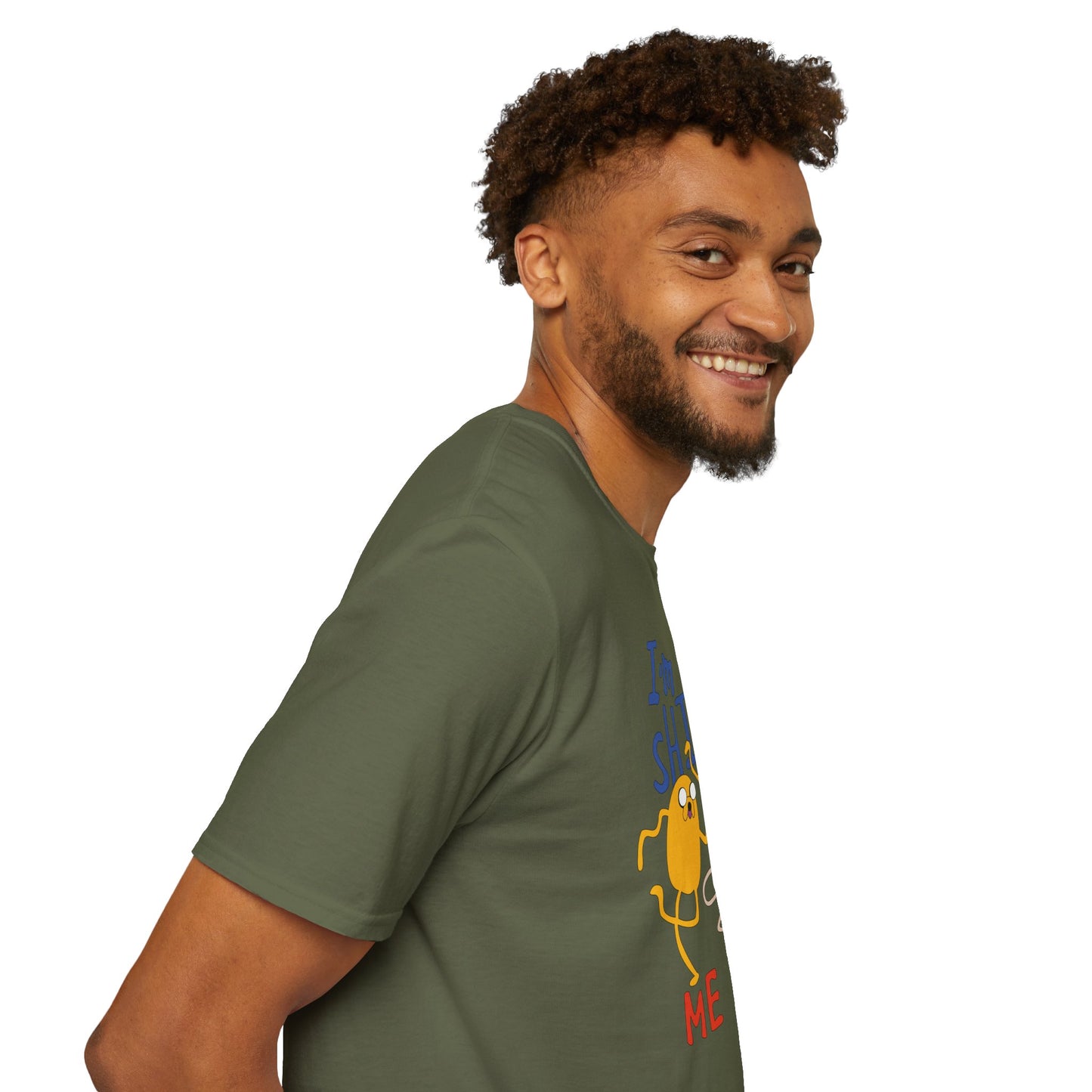 ADVENTURE TIME with Finn & Jake I'm on a Shirt. Me Too! — Funny Cartoon Jake & Cat Graphic Tee
