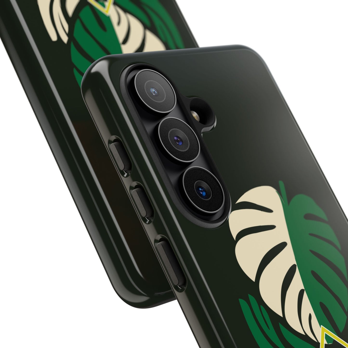 Phone Case — 'Droid Addict' Tropical Monstera Protective Case