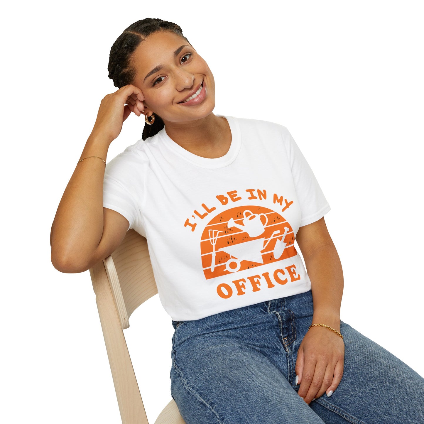 I'll Be In My Office T-Shirt — Funny Gardening Tee with Watering Can