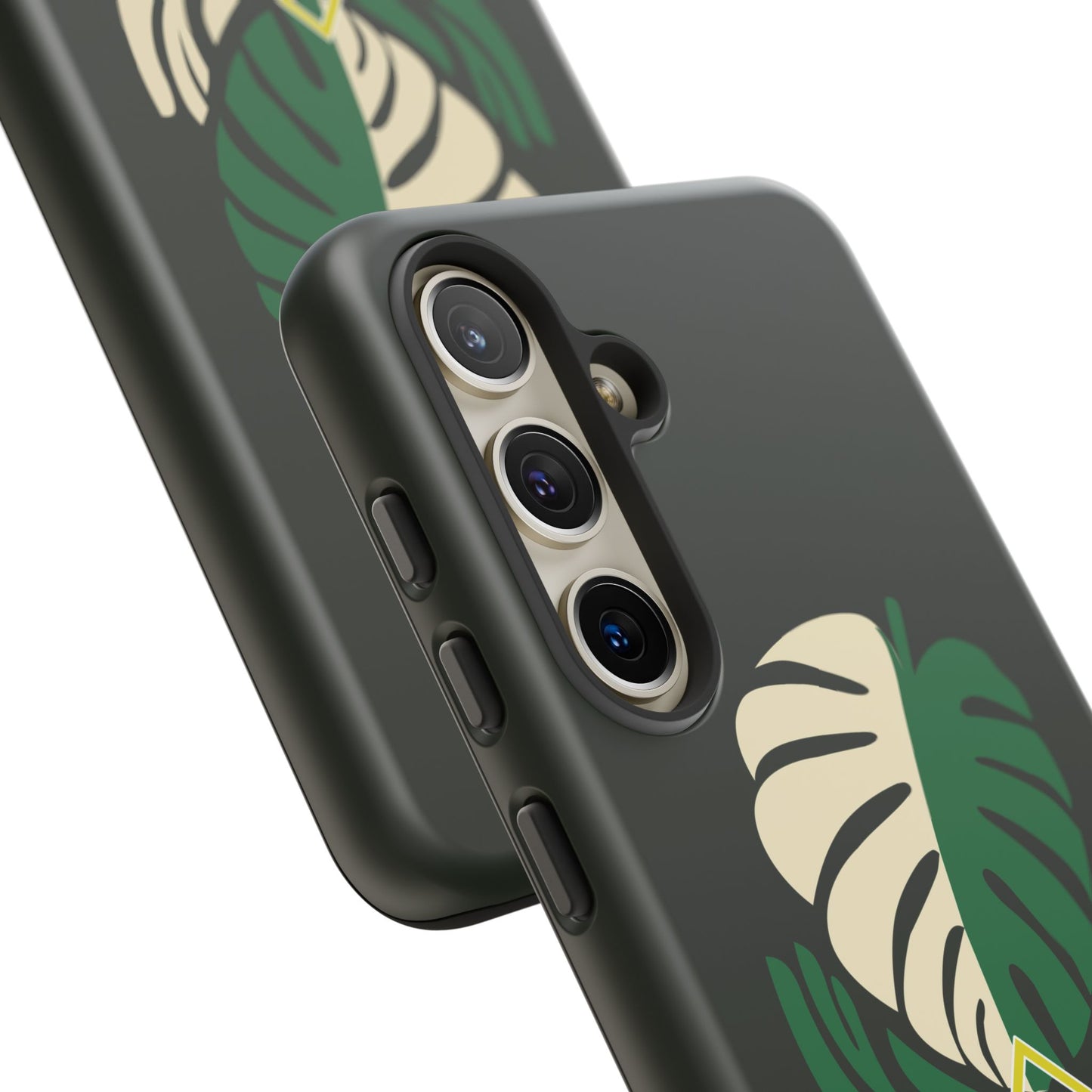 Phone Case — 'Droid Addict' Tropical Monstera Protective Case