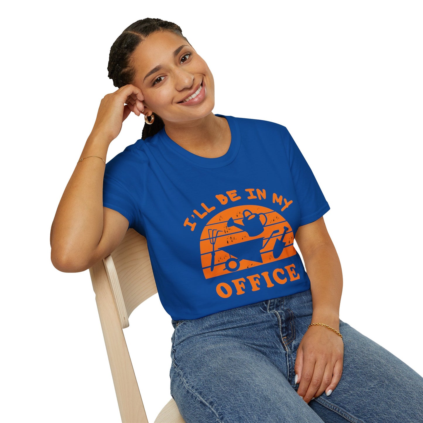 I'll Be In My Office T-Shirt — Funny Gardening Tee with Watering Can