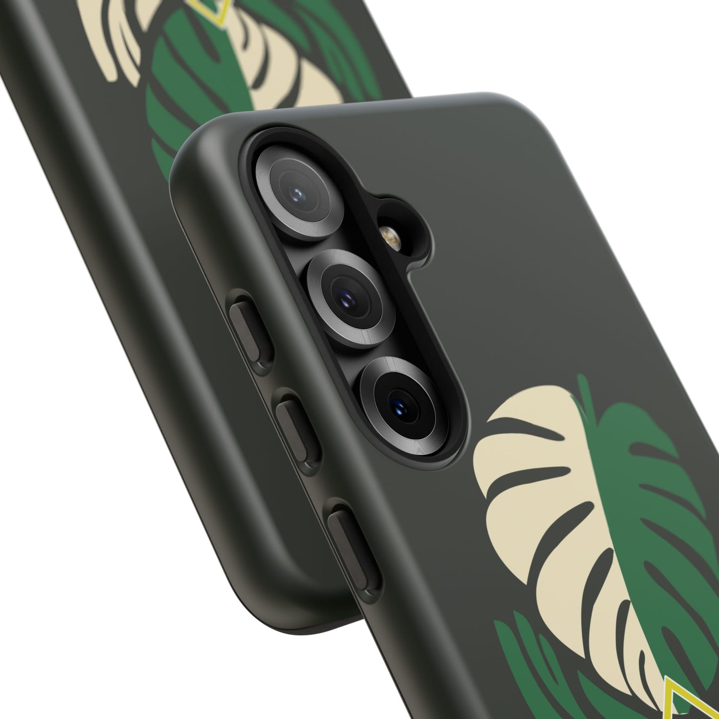 Phone Case — 'Droid Addict' Tropical Monstera Protective Case