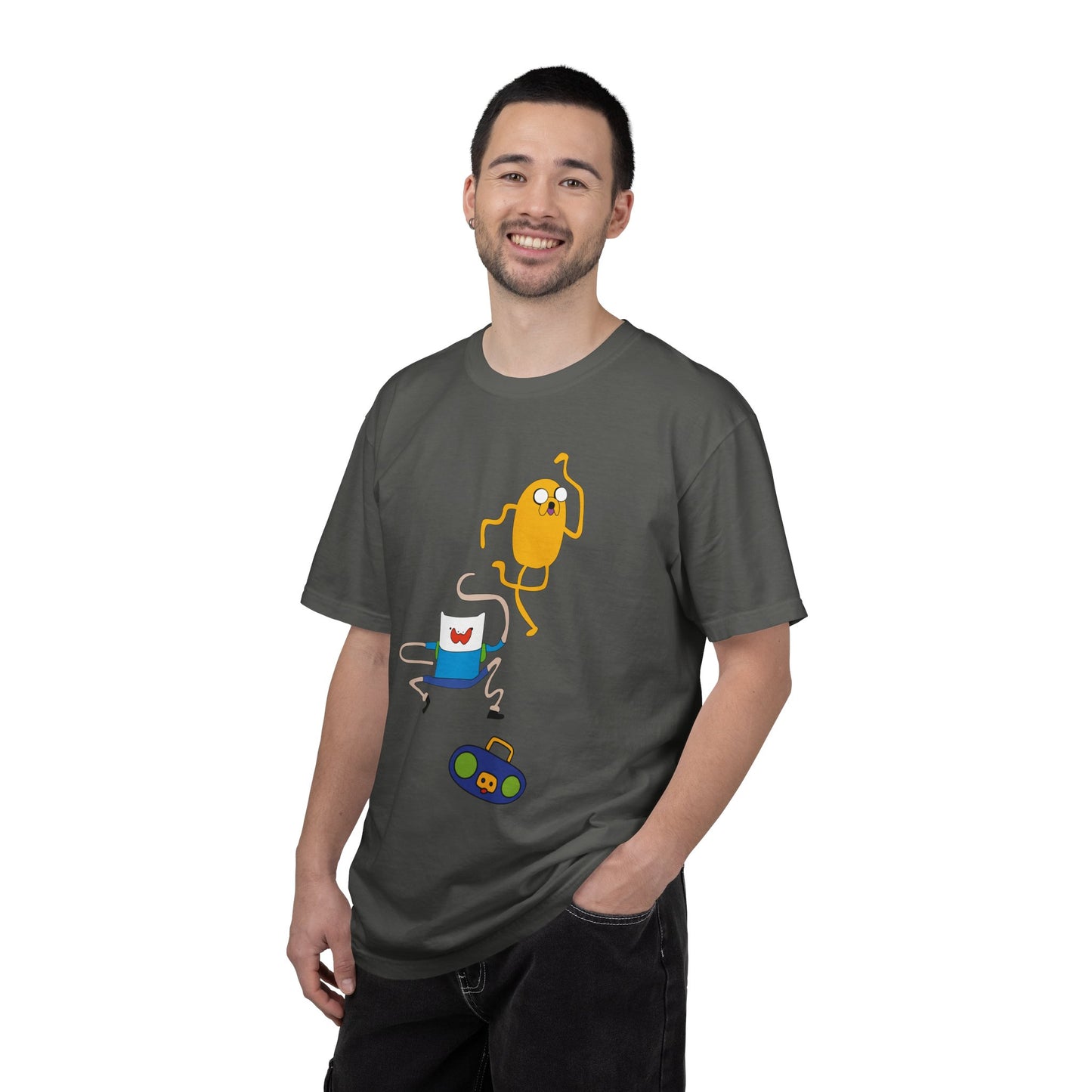 Adventure Time Dance Party T-Shirt — Jake & Radio Cartoon Tee