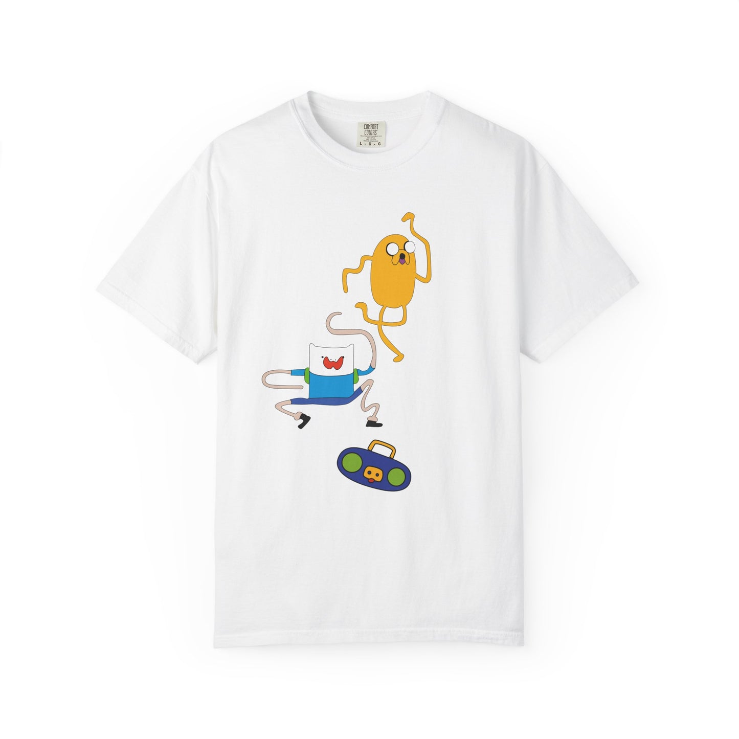 Adventure Time Dance Party T-Shirt — Jake & Radio Cartoon Tee