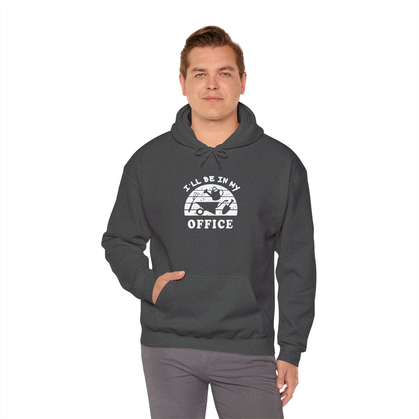 Hoodie — “I’ll Be In My Office” Cat Van Graphic Hoodie