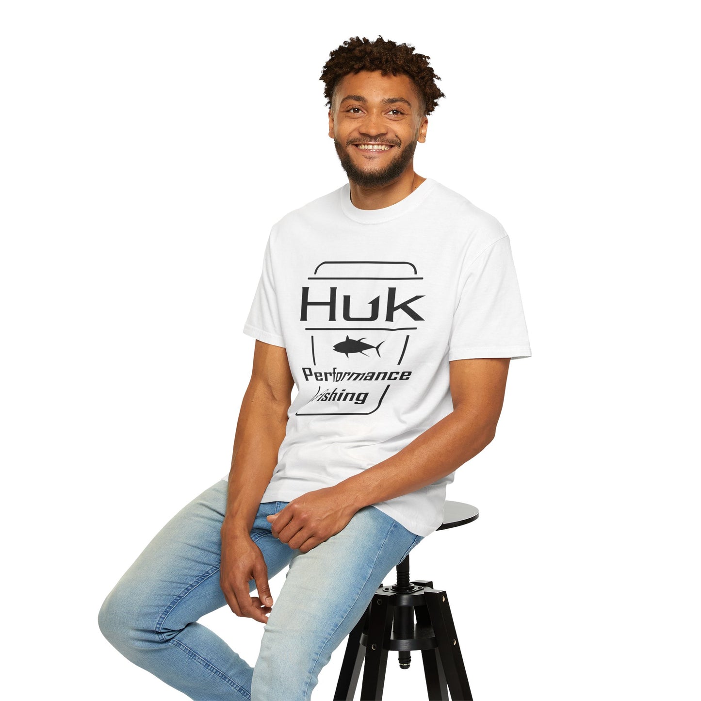 HUK Fishing Performance T-Shirt — "Huk Performance Fishing" Graphic Tee