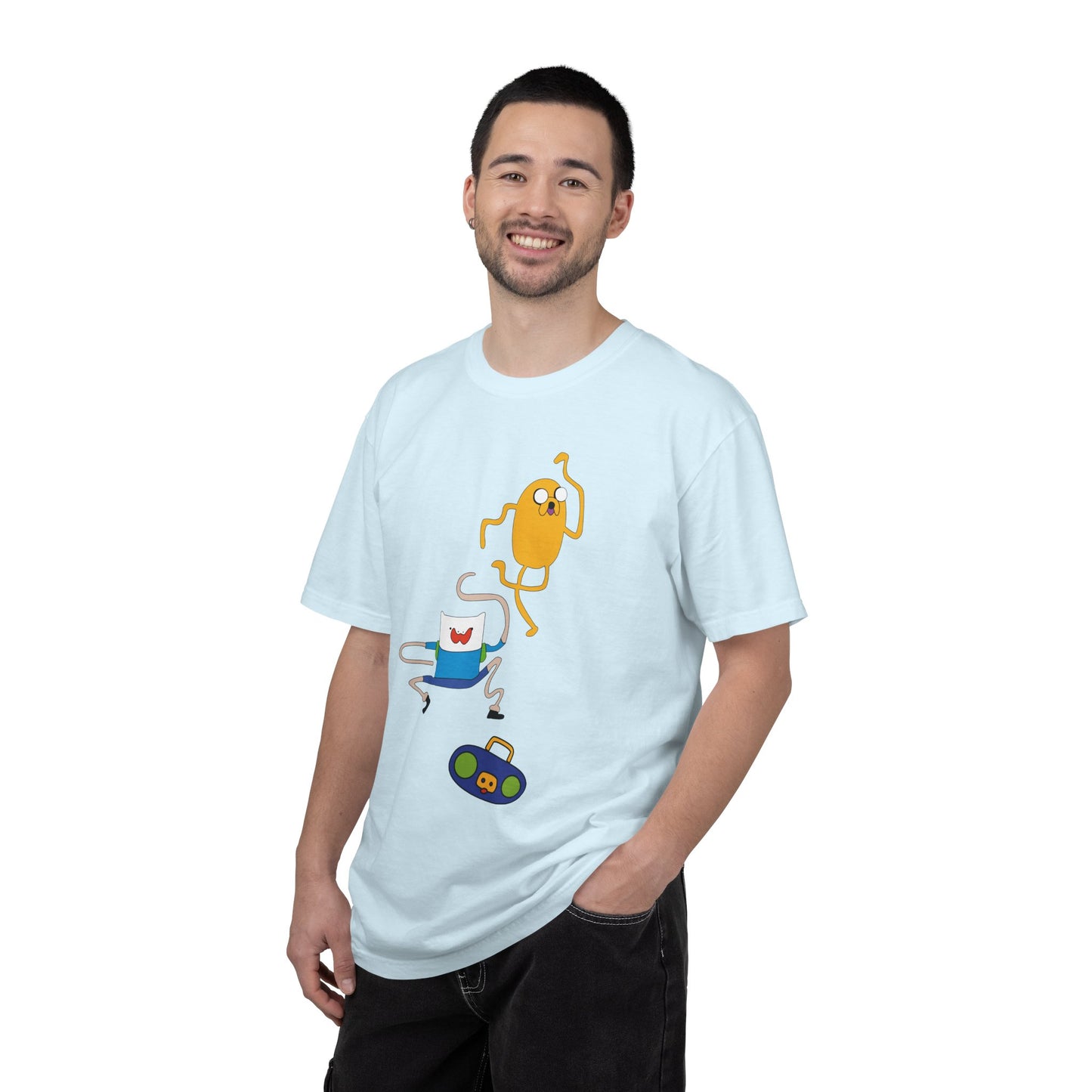 Adventure Time Dance Party T-Shirt — Jake & Radio Cartoon Tee
