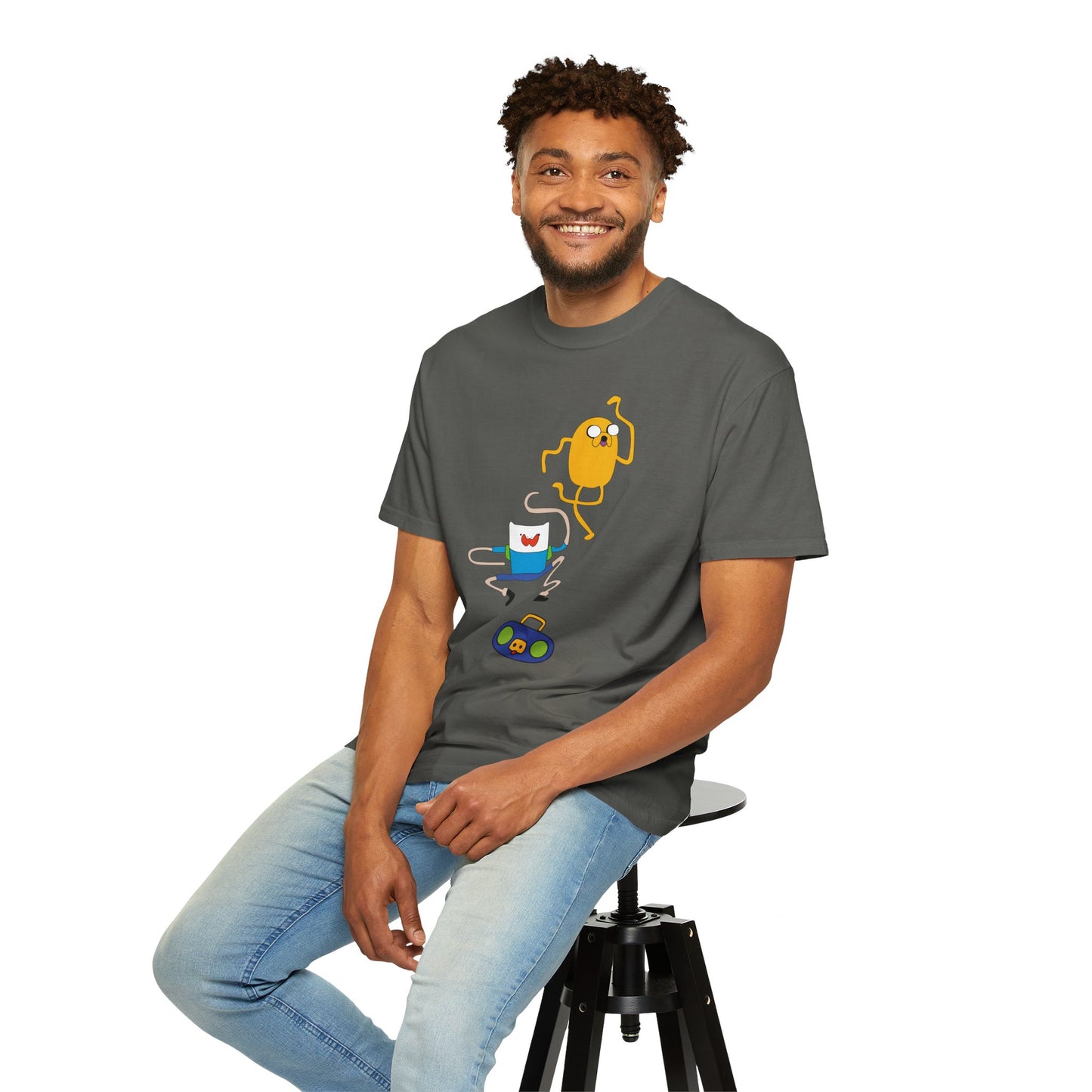 Adventure Time Dance Party T-Shirt — Jake & Radio Cartoon Tee
