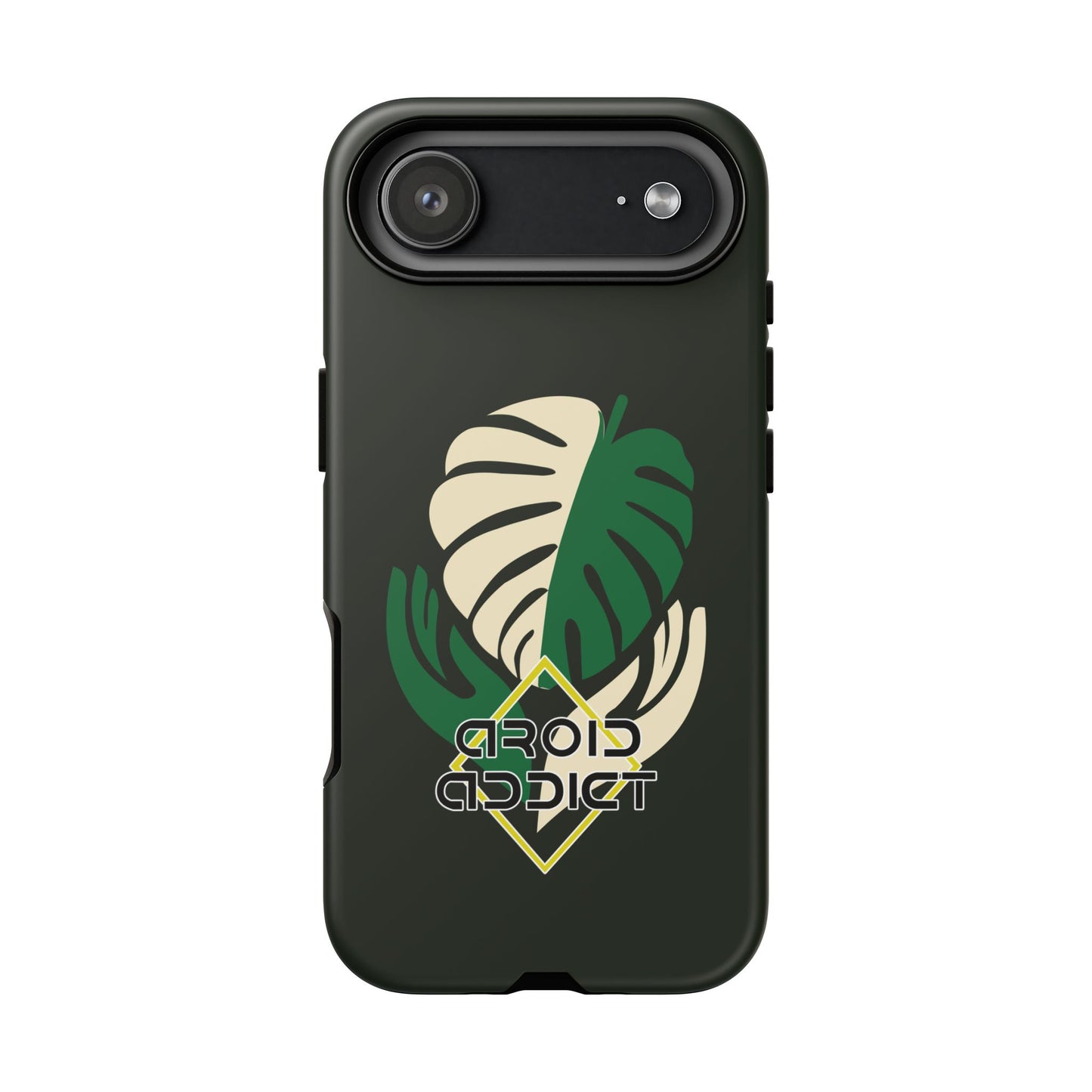 Phone Case — 'Droid Addict' Tropical Monstera Protective Case