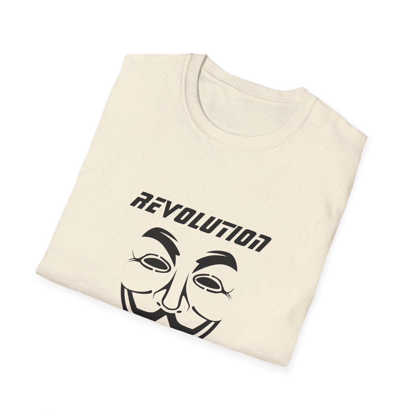 Revolution Is Coming T-Shirt — Guy Fawkes Mask Protest Tee
