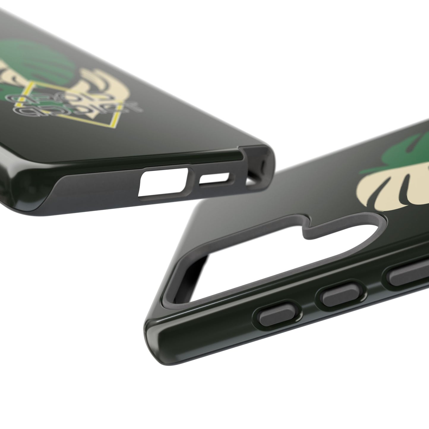 Phone Case — 'Droid Addict' Tropical Monstera Protective Case