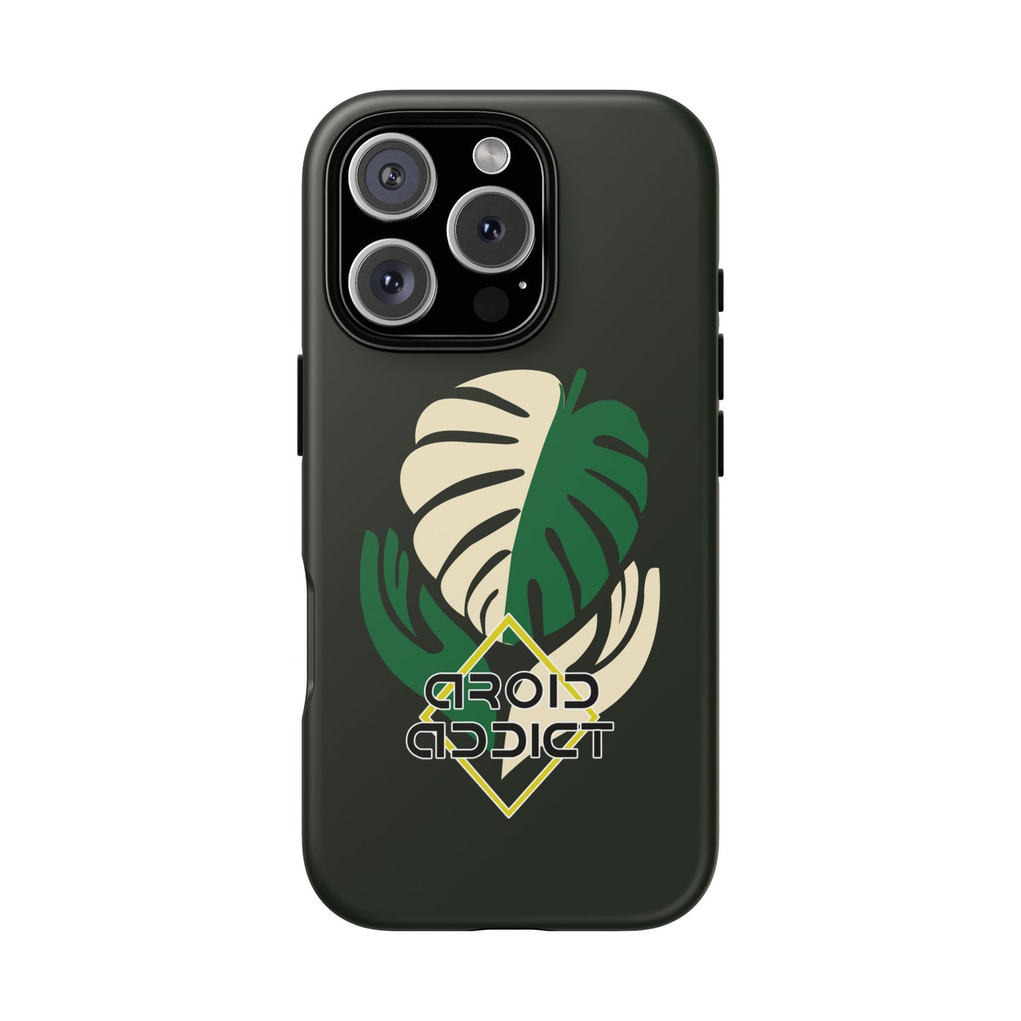 Phone Case — 'Droid Addict' Tropical Monstera Protective Case