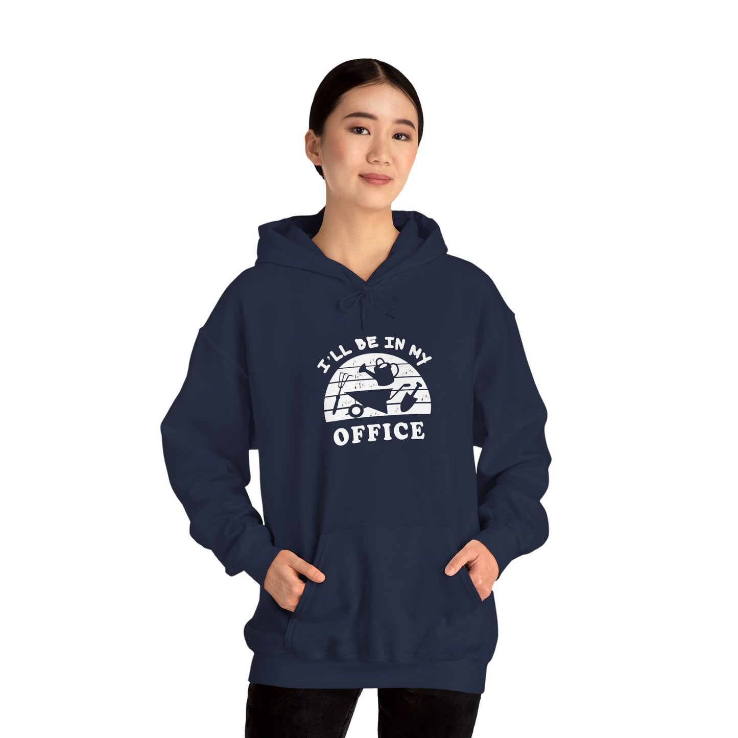 Hoodie — “I’ll Be In My Office” Cat Van Graphic Hoodie