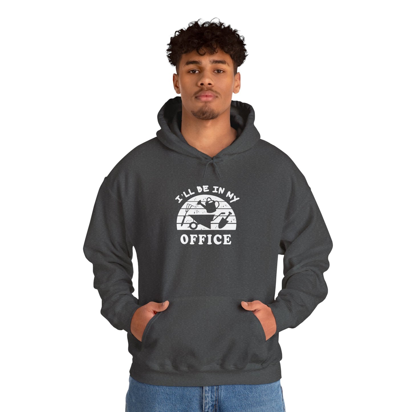 Hoodie — “I’ll Be In My Office” Cat Van Graphic Hoodie