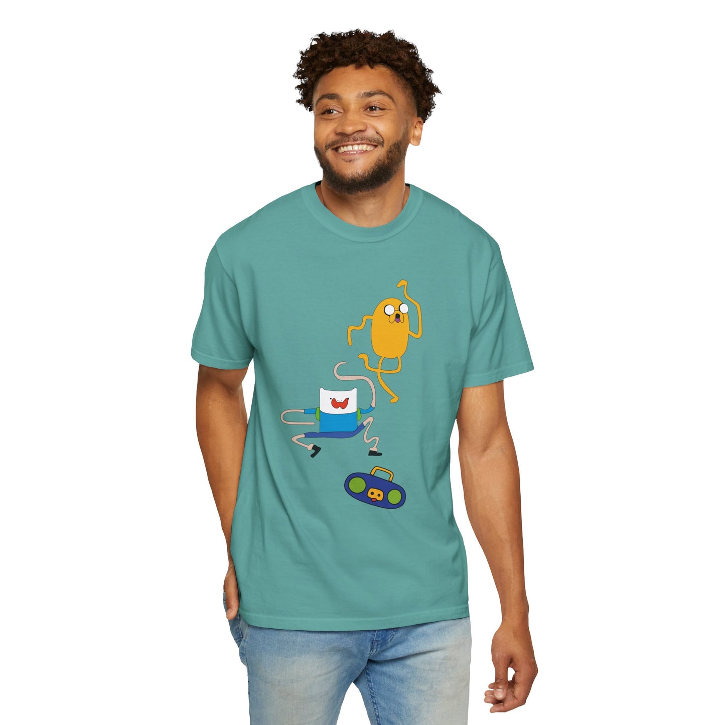 Adventure Time Dance Party T-Shirt — Jake & Radio Cartoon Tee
